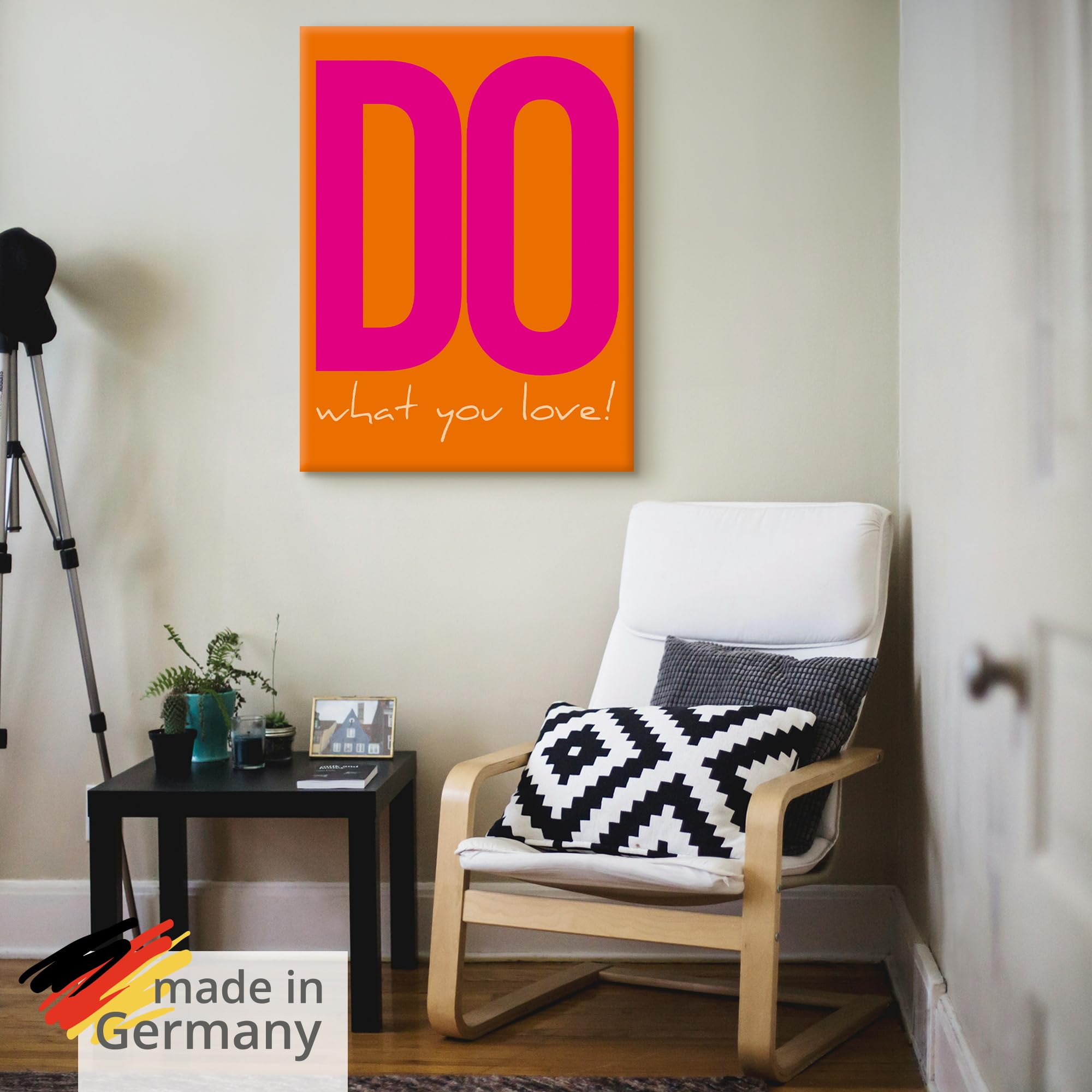 artland-leinwandbilder-do-what-you-love-bild-30x40-cm-orange image 5