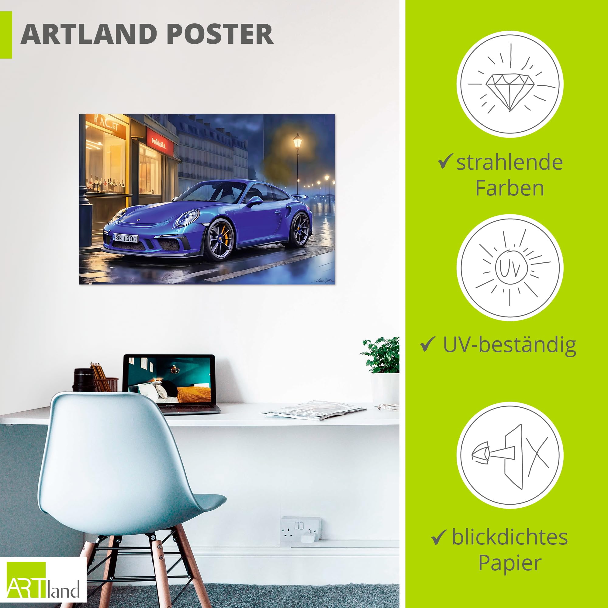 artland-kunstdrucke-paris-porsche-poster-120x80-cm-ungerahmt image 3