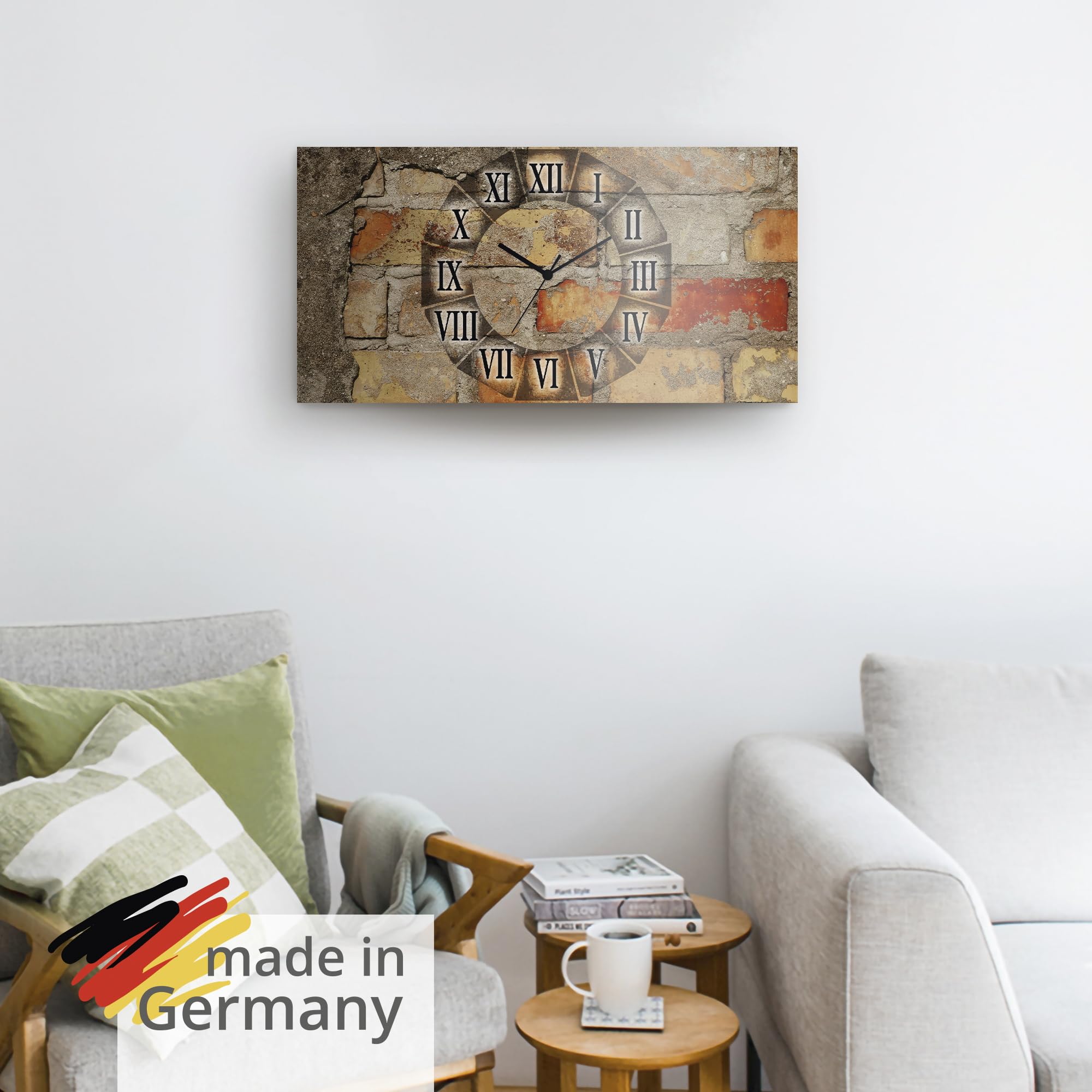 artland-s7lz-wanduhr-rechteckig-60x30-cm-quarzuhr-r-mische-ziffern image 6