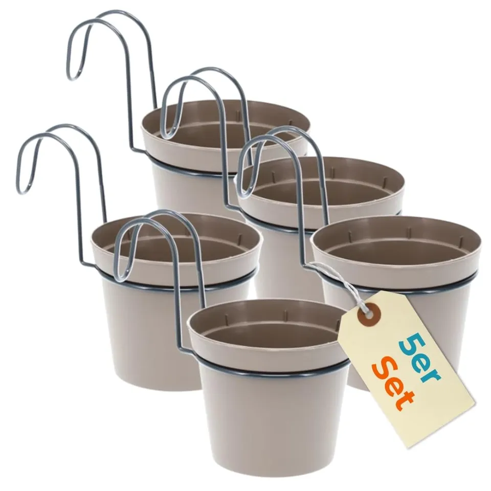 garpet-garten-h-ngender-blumentopf-5er-set-taupe-gel-nder image 1