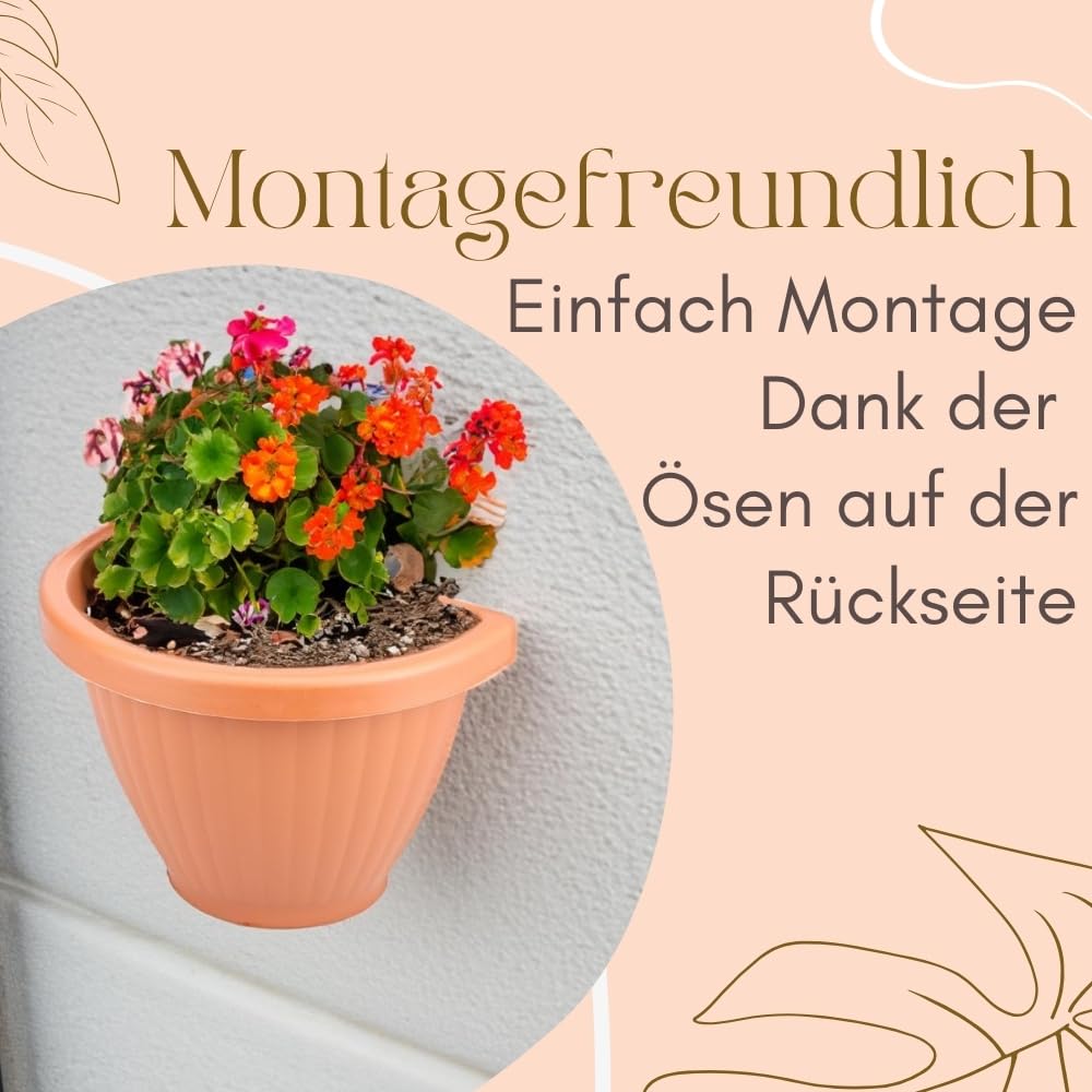 garpet-garten-wandblumentopf-30-cm-4er-set-terrakotta-wandmontage image 5