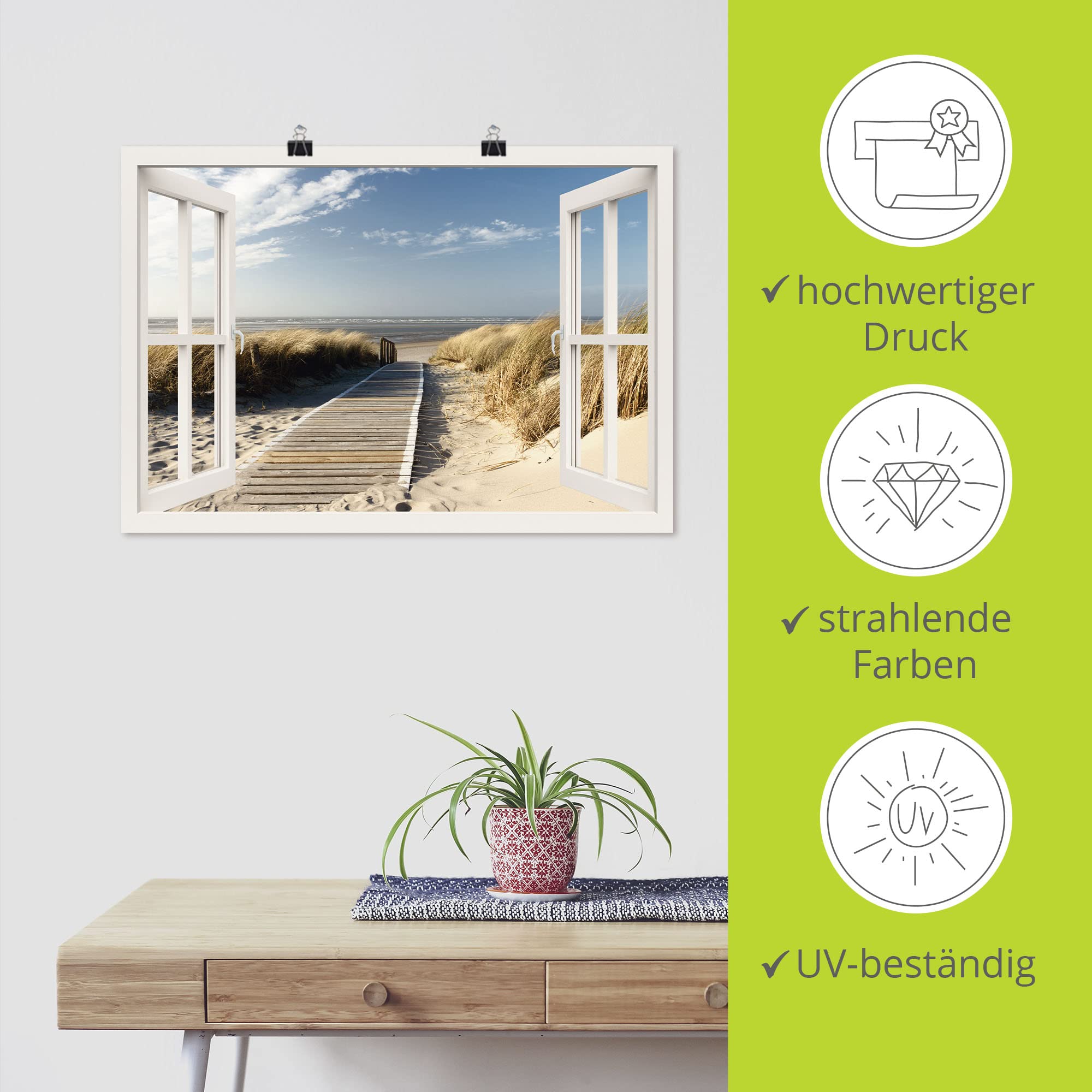 artland-kunstdrucke-poster-130x90-cm-nordsee-langeoog-fensterblick image 2