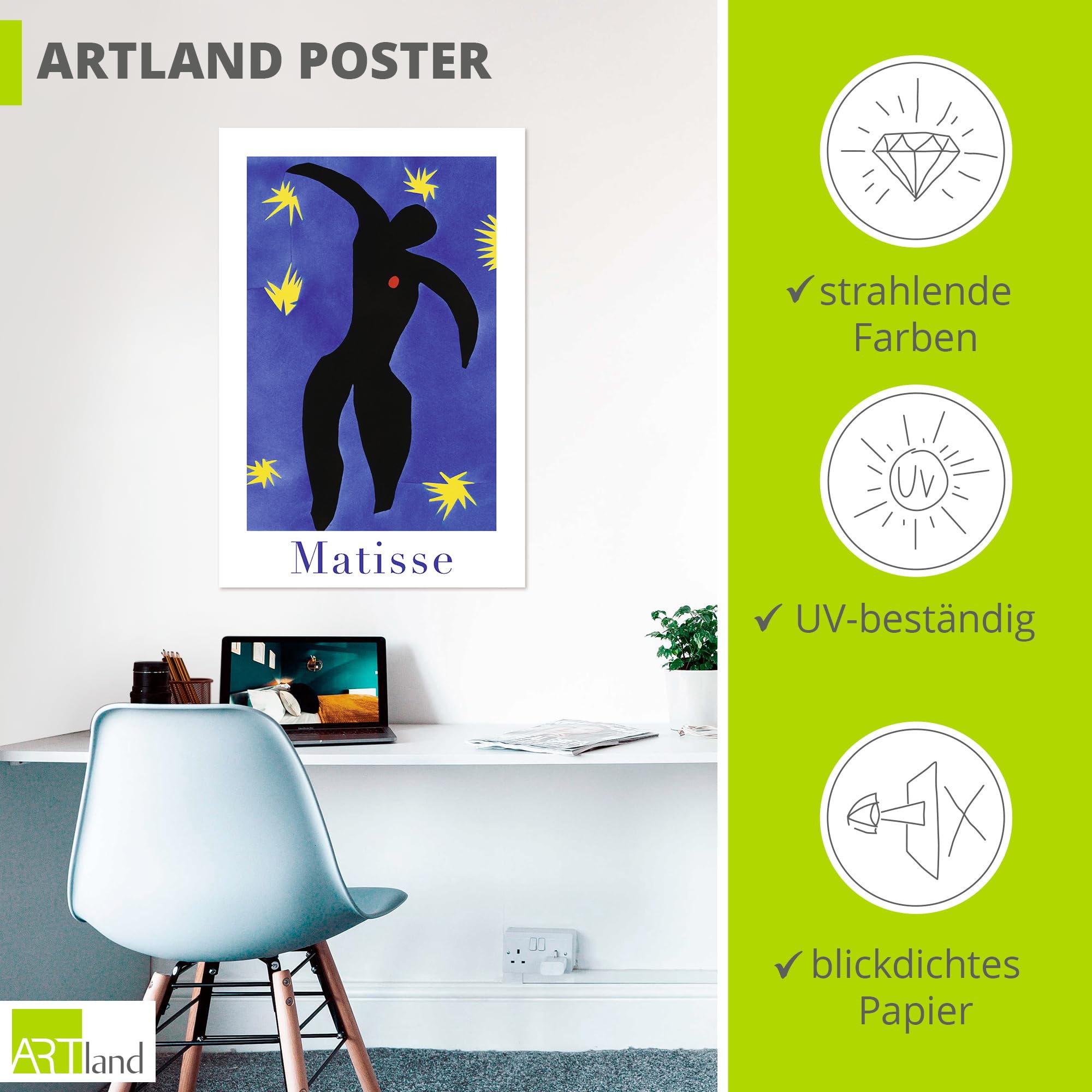 artland-kunstdrucke-matisse-ikarus-wandposter-40x60-cm-bunt image 3