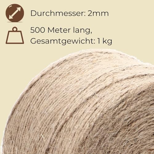 garpet-garten-juteschnur-500-m-natur-paketschnur-2-mm-1-kg image 8