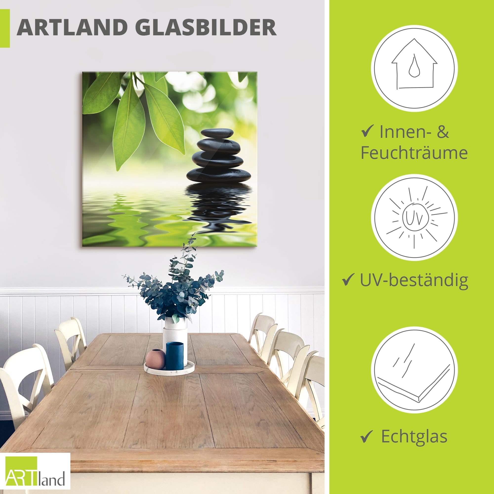artland-glasbilder-zen-steine-glasbild-30x30-wellness image 3