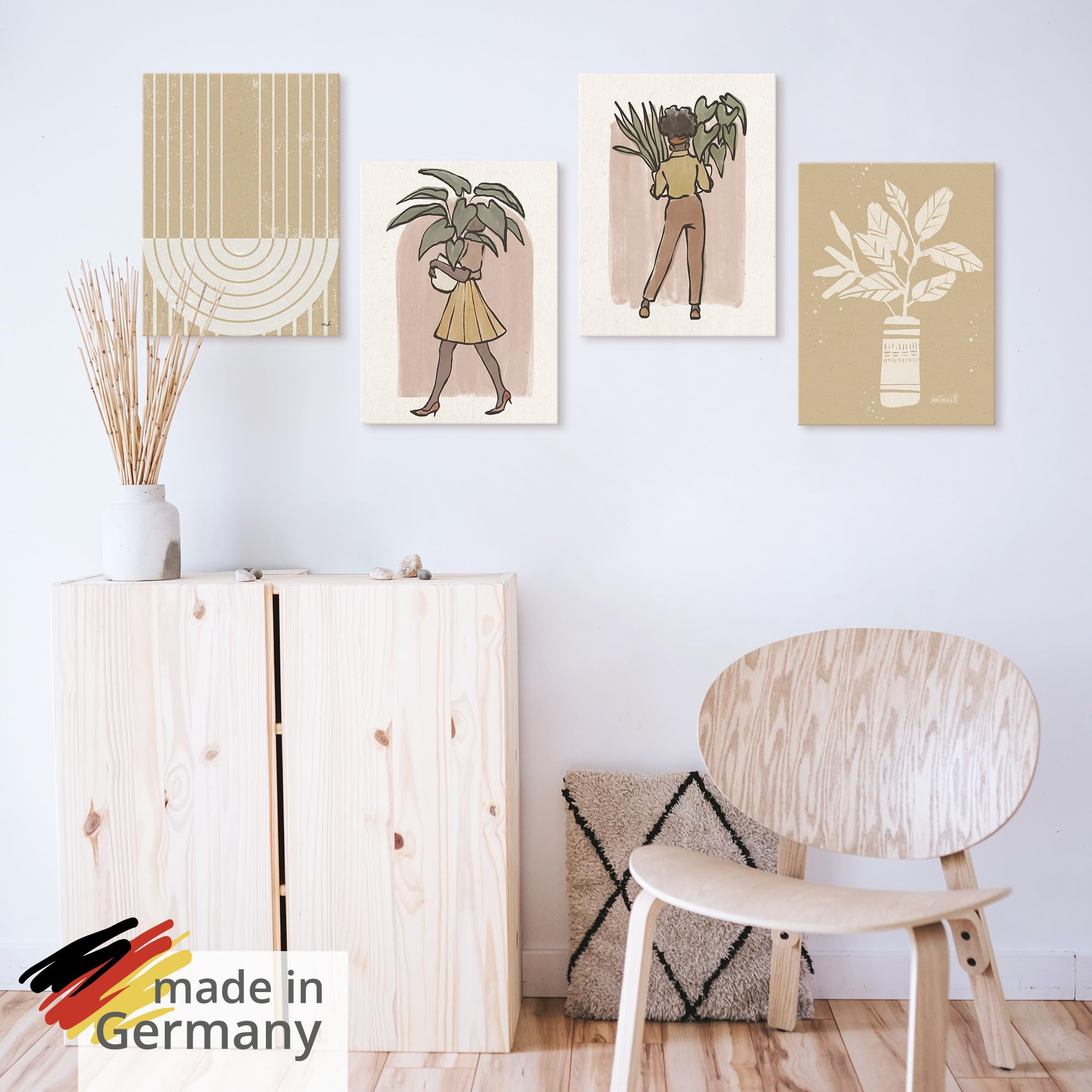 artland-leinwandbilder-boho-plant-ladies-set-4tlg-30x40-cm-boho image 5