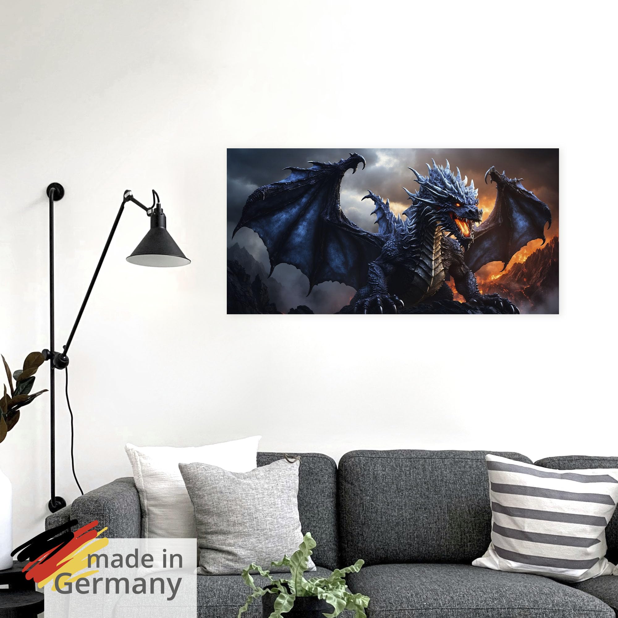 artland-wandaufkleber-feuerdrache-2-u5pq-wandtattoo-100x50-cm image 5