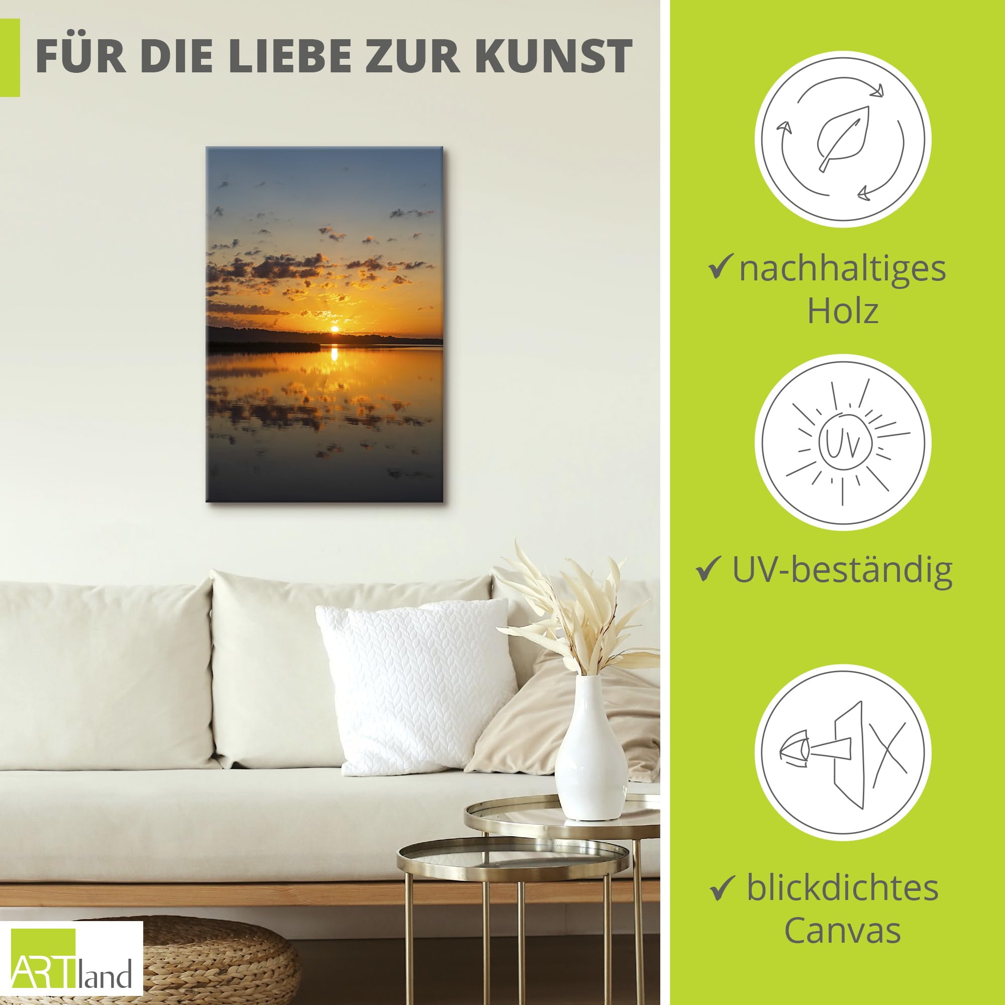 artland-leinwandbilder-sonnenaufgang-seedorf-leinwandbild-60x90-orange image 2