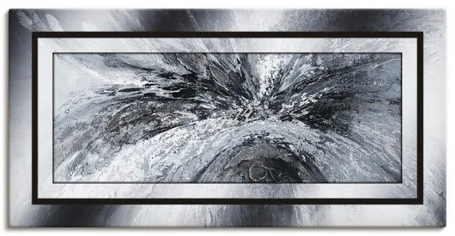 artland-leinwandbilder-canvas-60x30-schwarz-wei-abstrakt-c6pf image 1