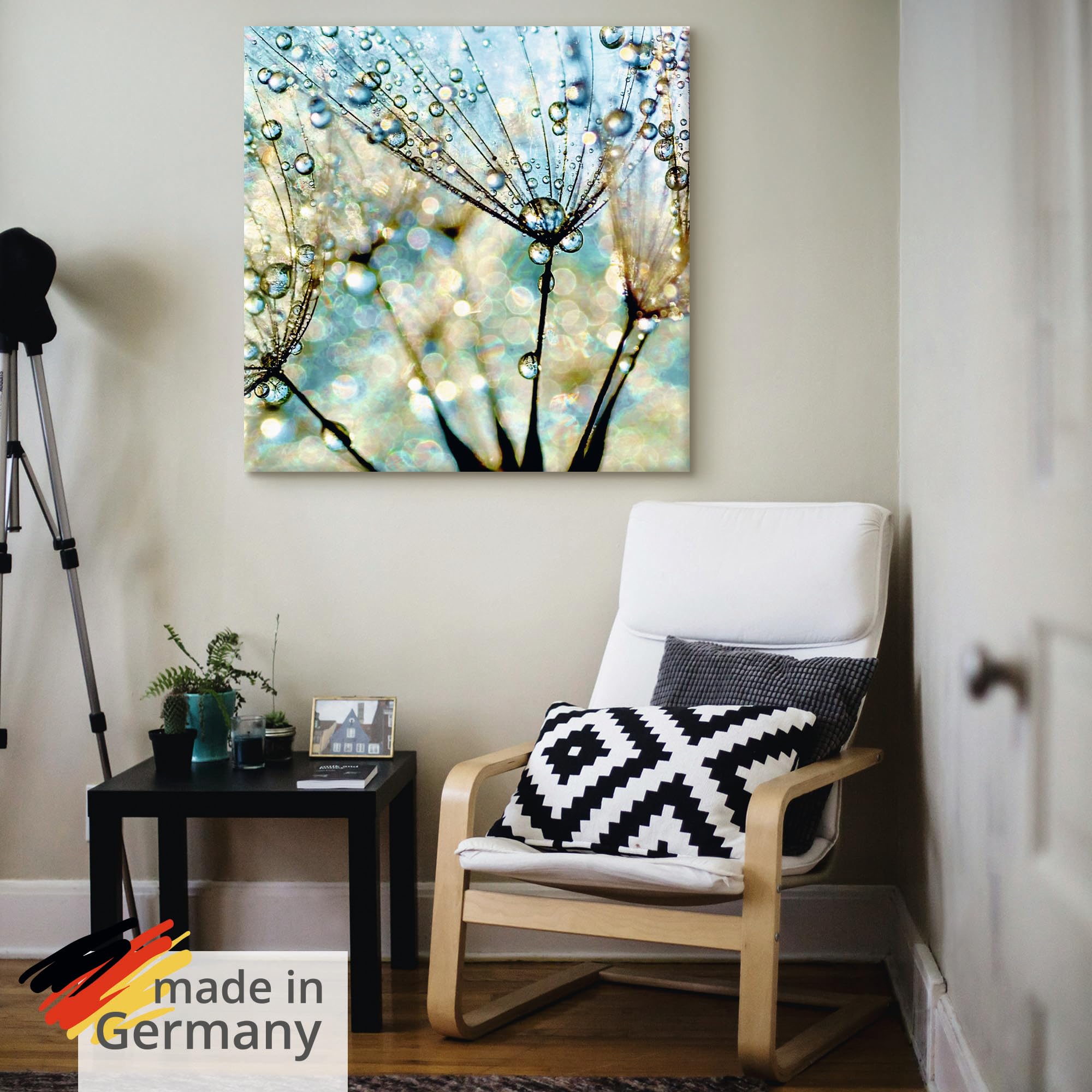 artland-leinwandbilder-pusteblume-blau-leinwandbild-40x40-blau image 5
