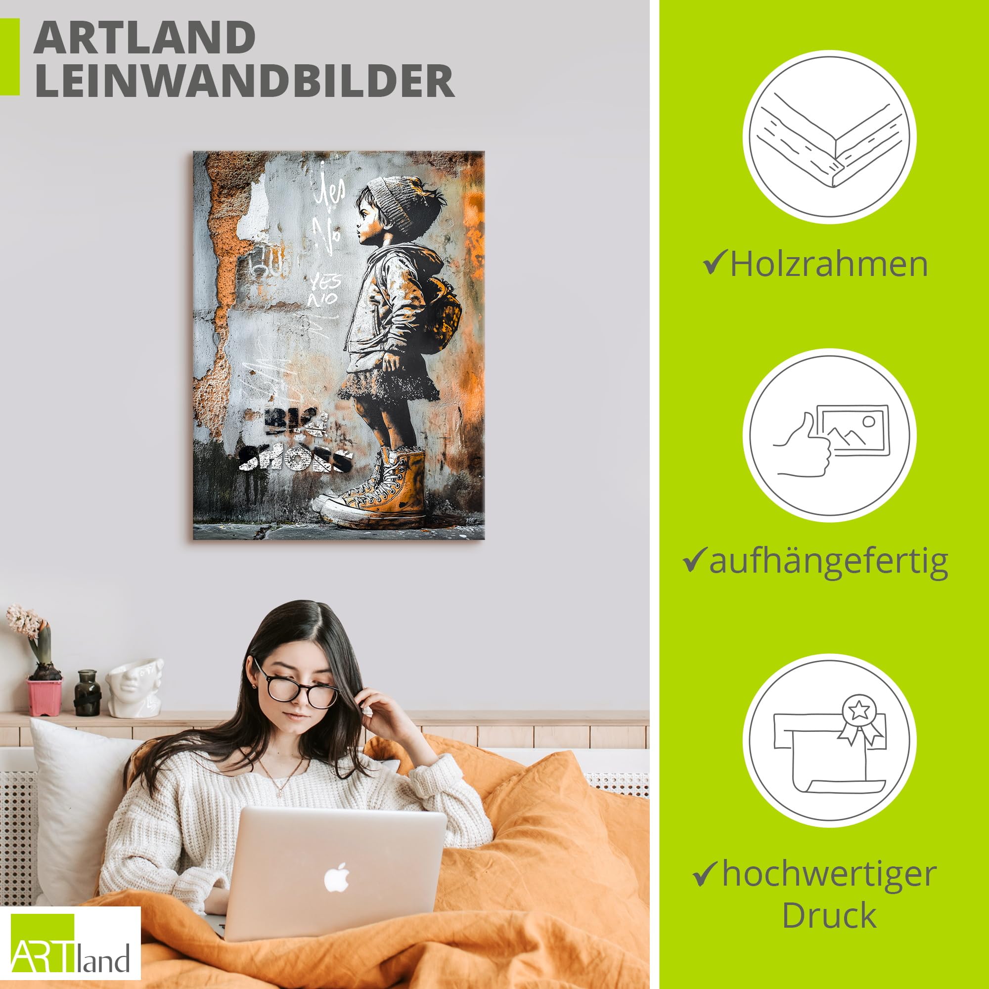 artland-leinwandbilder-gro-e-schuhe-leinwandbild-30x40-graffiti image 3
