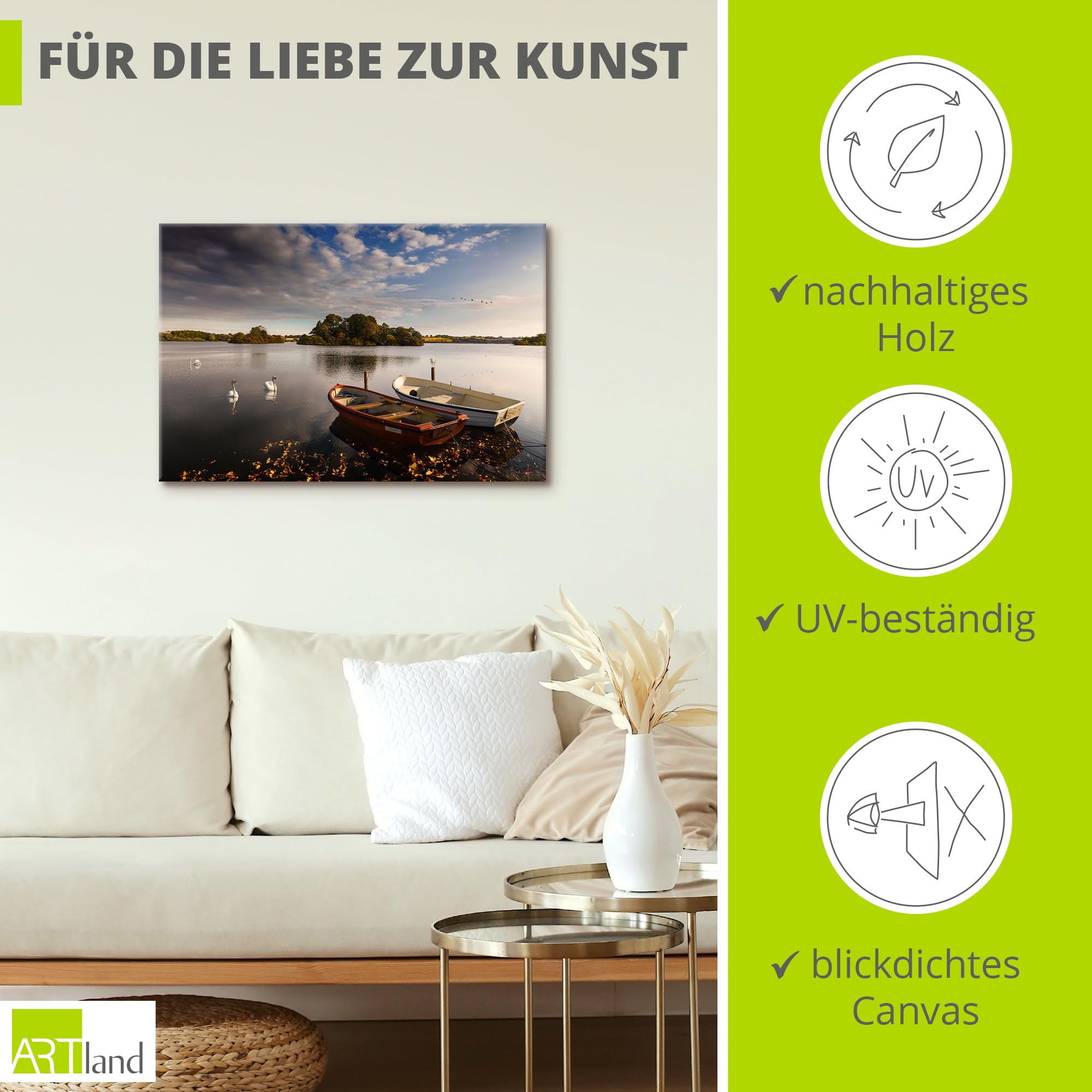artland-leinwandbilder-see-boote-u5qt-leinwandbild-60x40-cm-natur image 2
