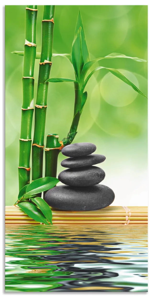 artland-alubilder-zen-steine-alubild-30x60-wellness-wetterfest image 1