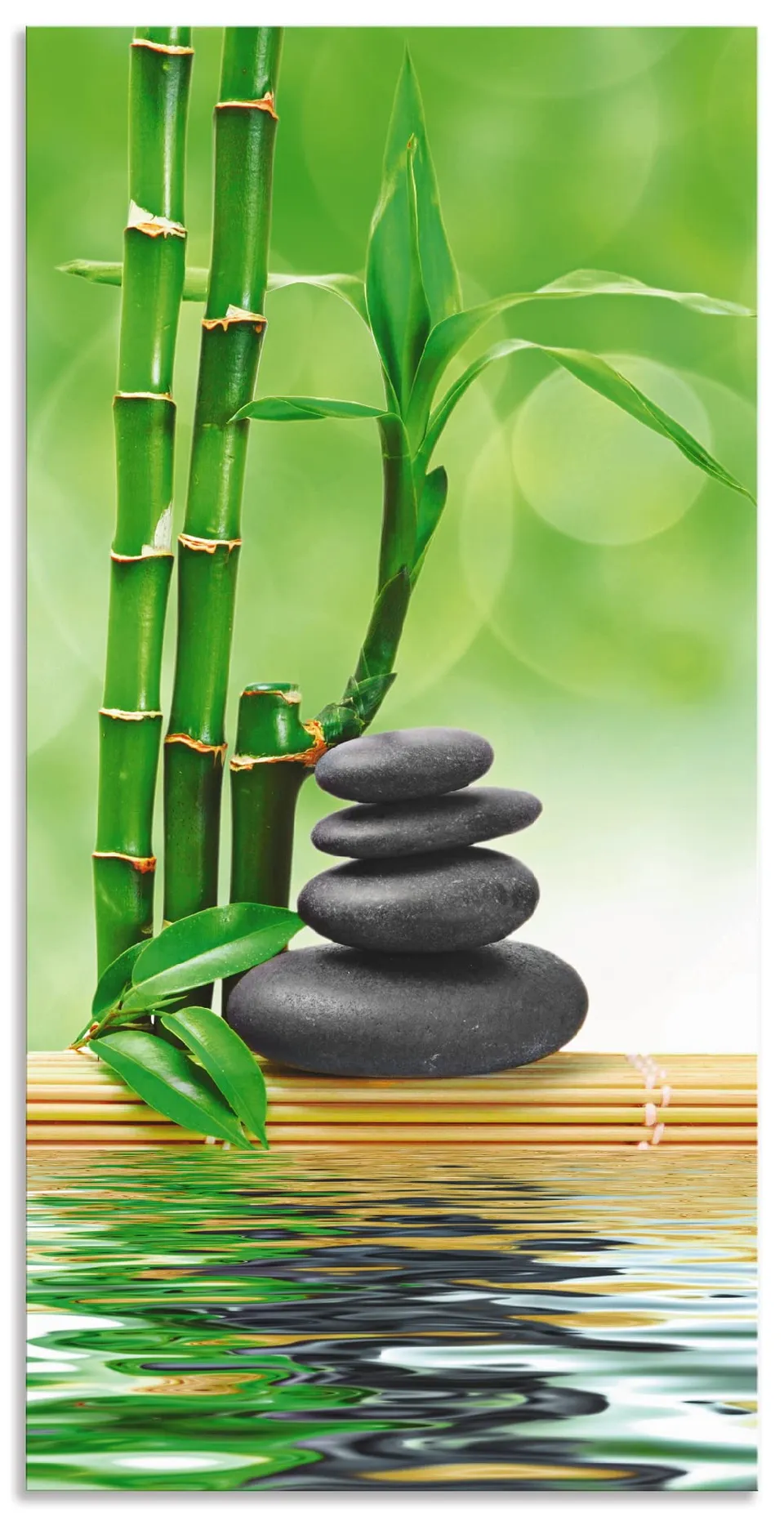artland-alubilder-zen-steine-alubild-30x60-wellness-wetterfest image 1