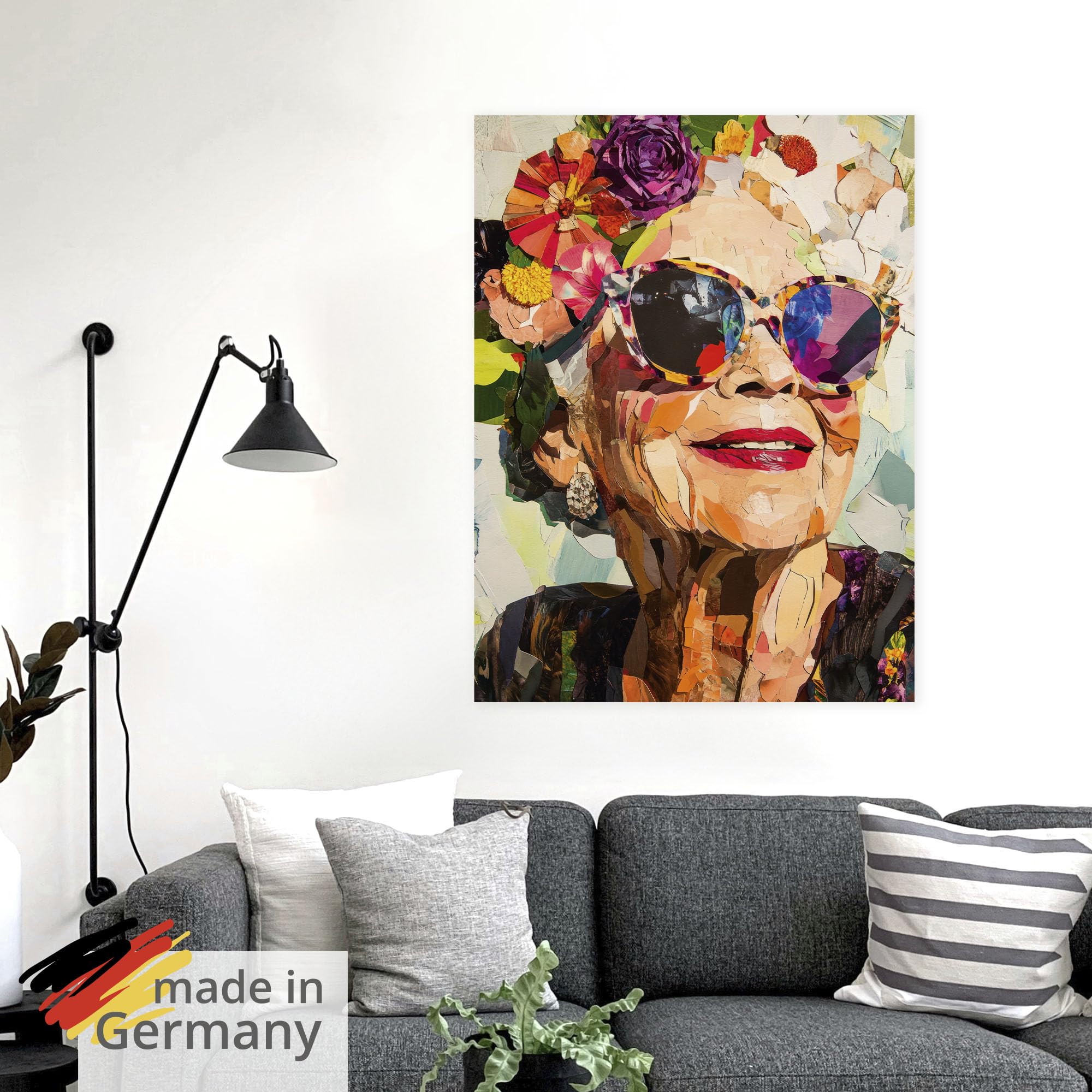 artland-wandaufkleber-u5mp-wandtattoo-frau-sonnenbrille-60x80 image 5