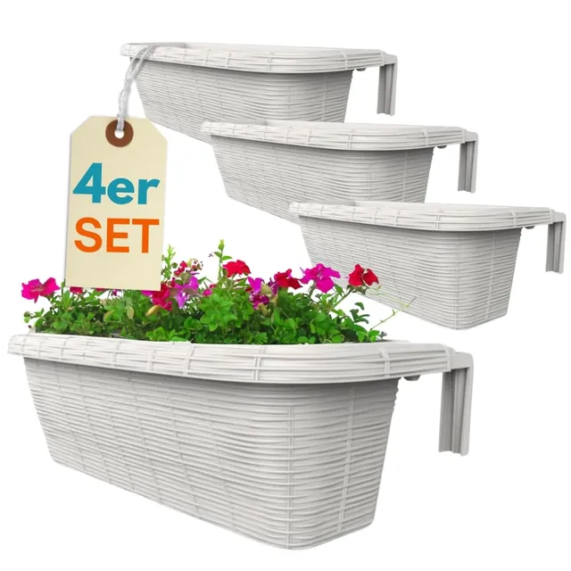 garpet-blumenkasten-wei-60-cm-4er-set-rattan-wasserspeicher image 1
