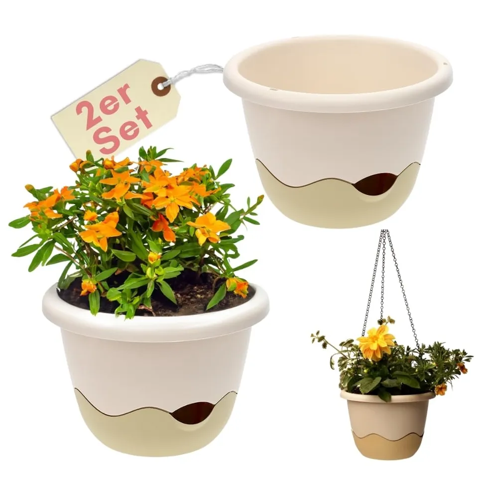 garpet-garten-h-ngetopf-2er-set-25-cm-elfenbein image 1