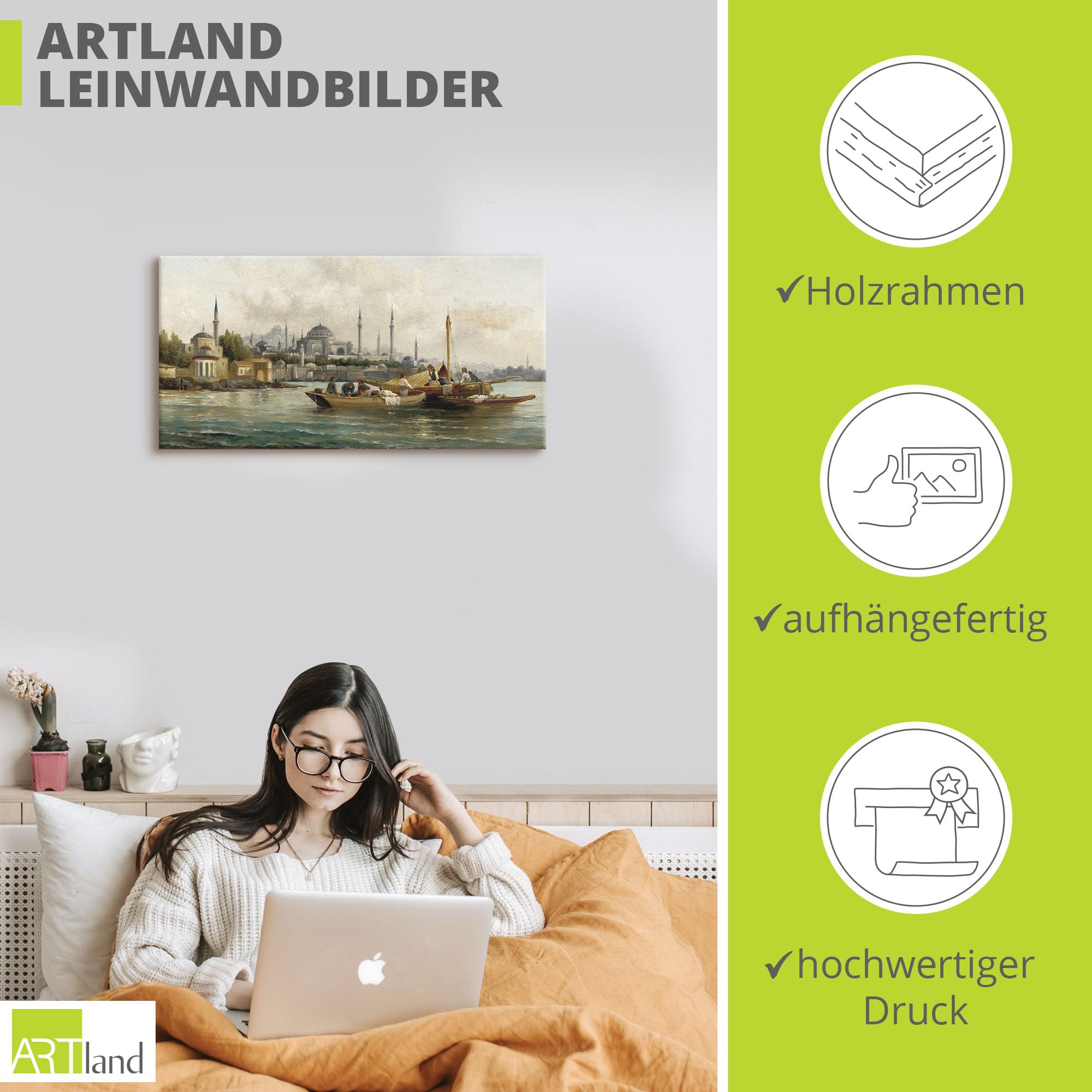 artland-leinwandbilder-istanbul-100x50-cm-leinwand-handelsschiffe image 3
