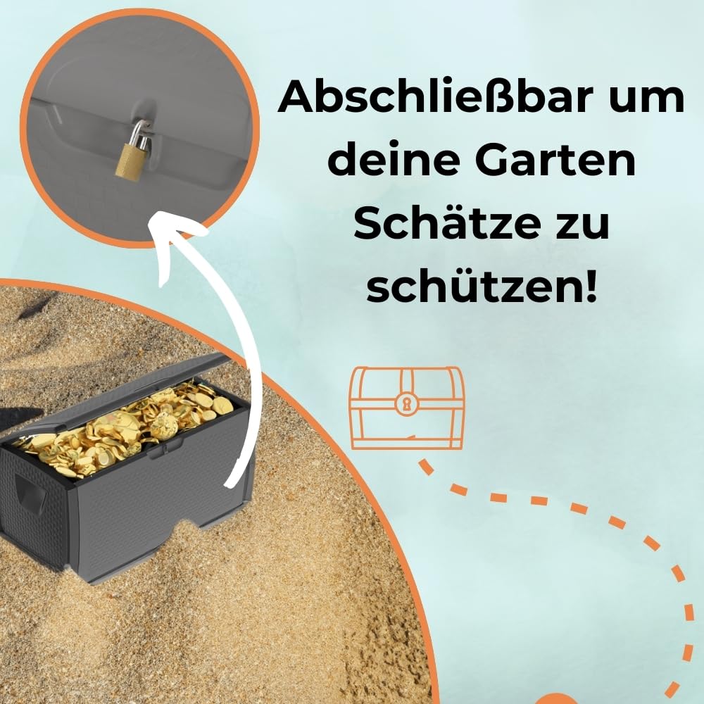 garpet-garten-gartenbox-430-l-wasserdicht-mit-rollen-grau image 5