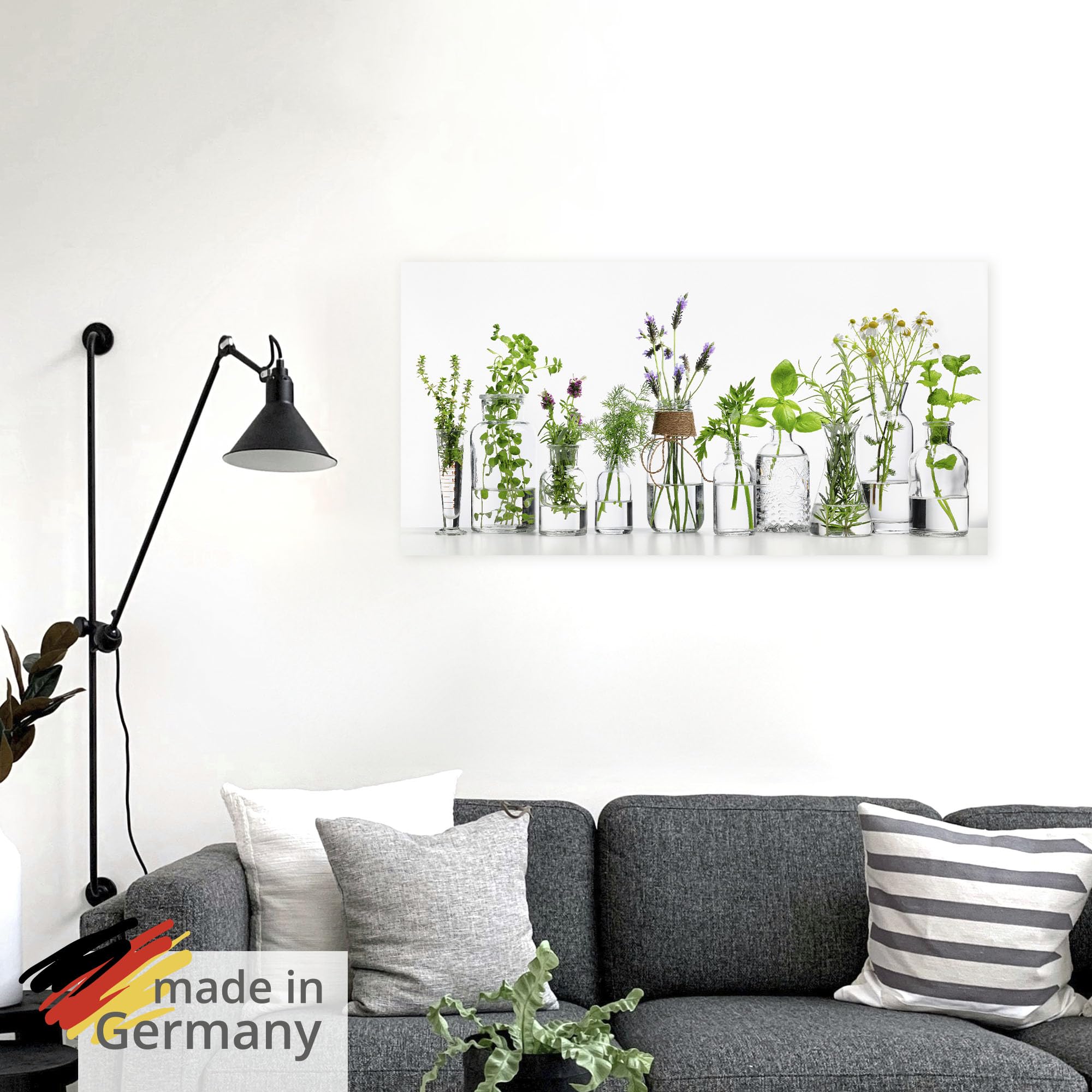 artland-wandaufkleber-kr-uter-flaschen-100x50-cm-k-che image 5
