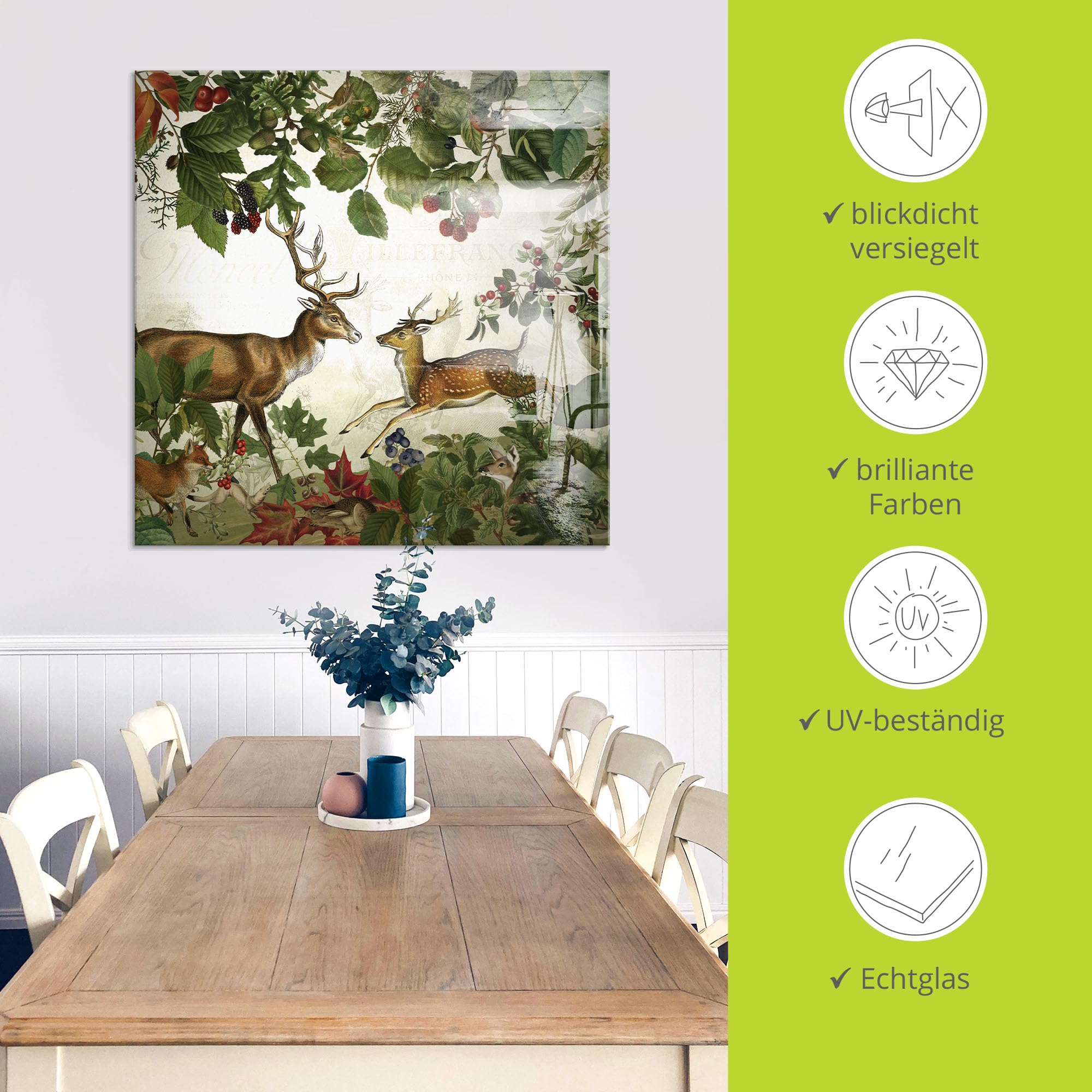 artland-glasbilder-u5gx-glasbild-wald-hirsch-40x40-cm image 3