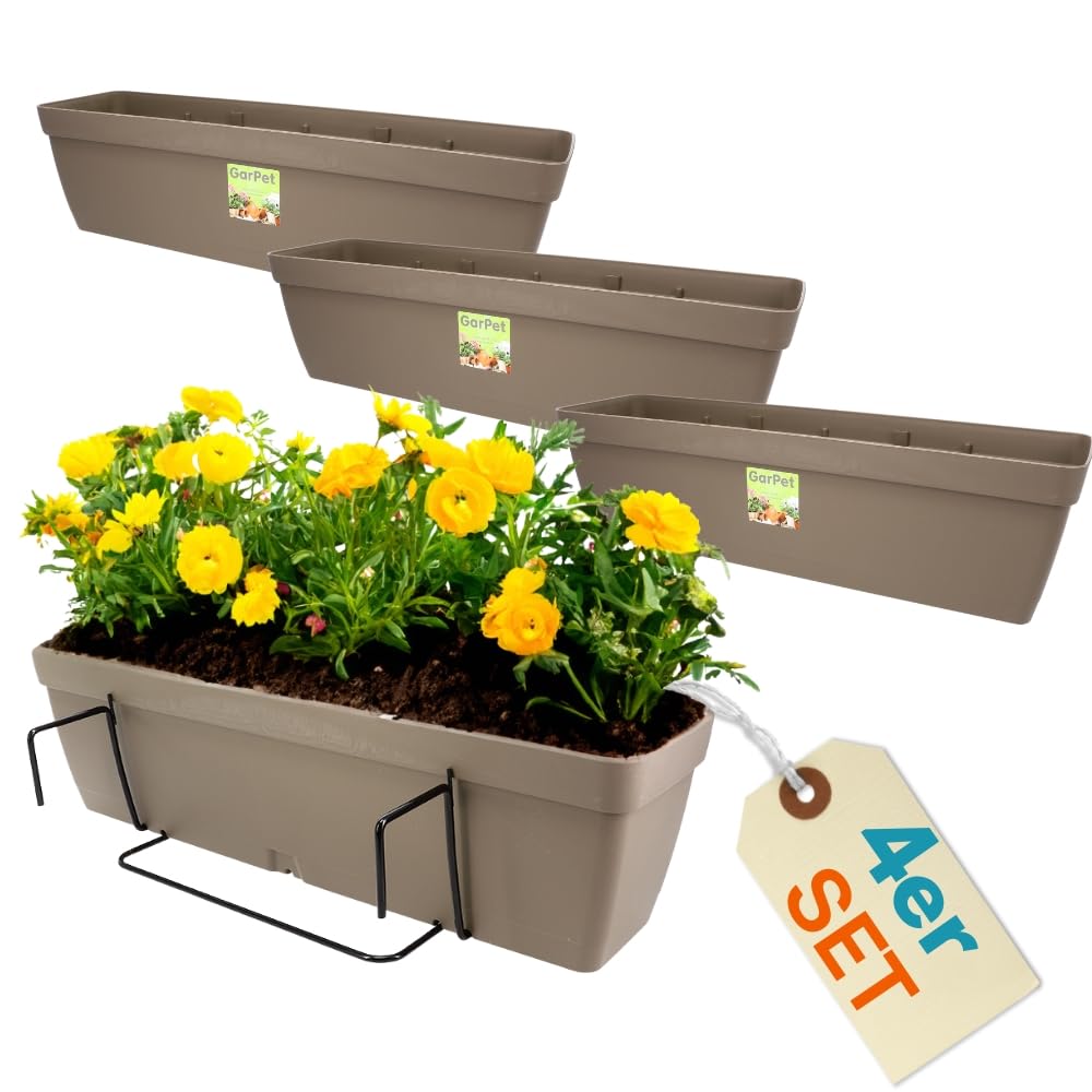 garpet-garten-blumenkasten-4er-set-50-cm-mit-halterung image 1