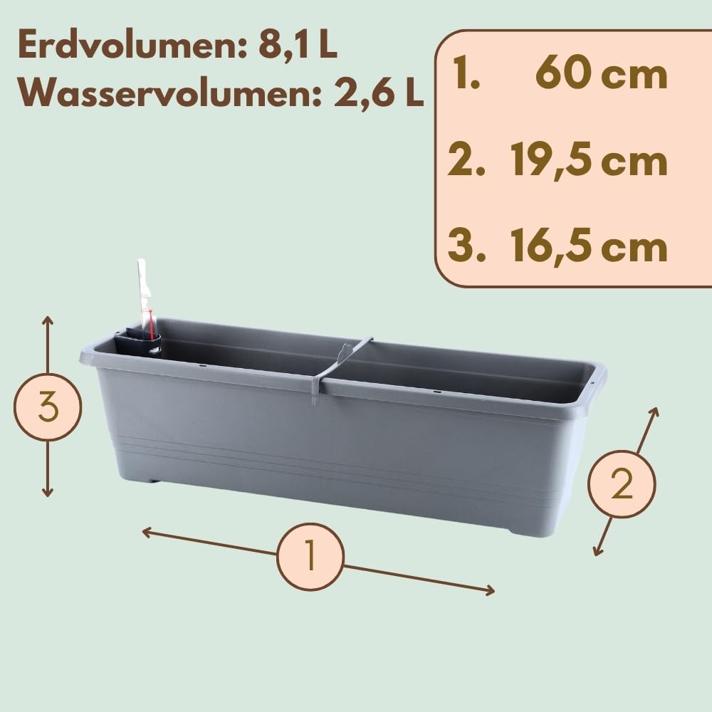 garpet-garten-blumenkasten-60-cm-wasserspeicher-anthrazit image 2