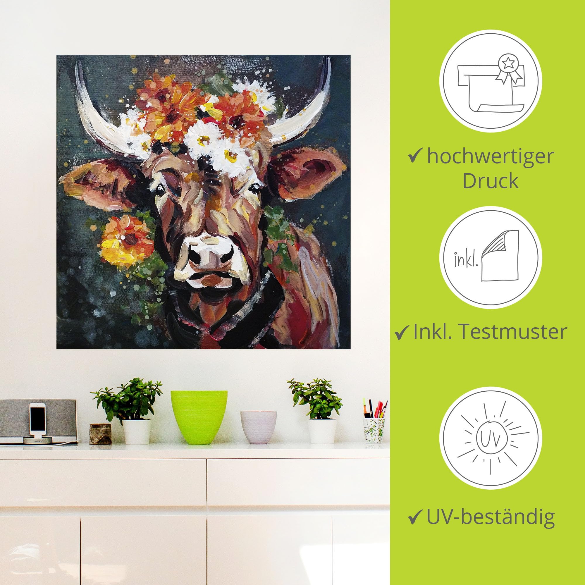 artland-wandtattoo-stier-30x30-cm-vinyl-selbstklebend image 2