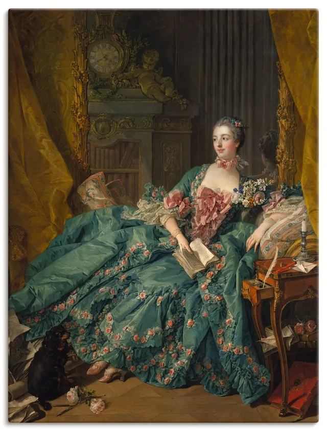 artland-leinwandbilder-marquise-de-pompadour-bild-40x30-rokoko image 1