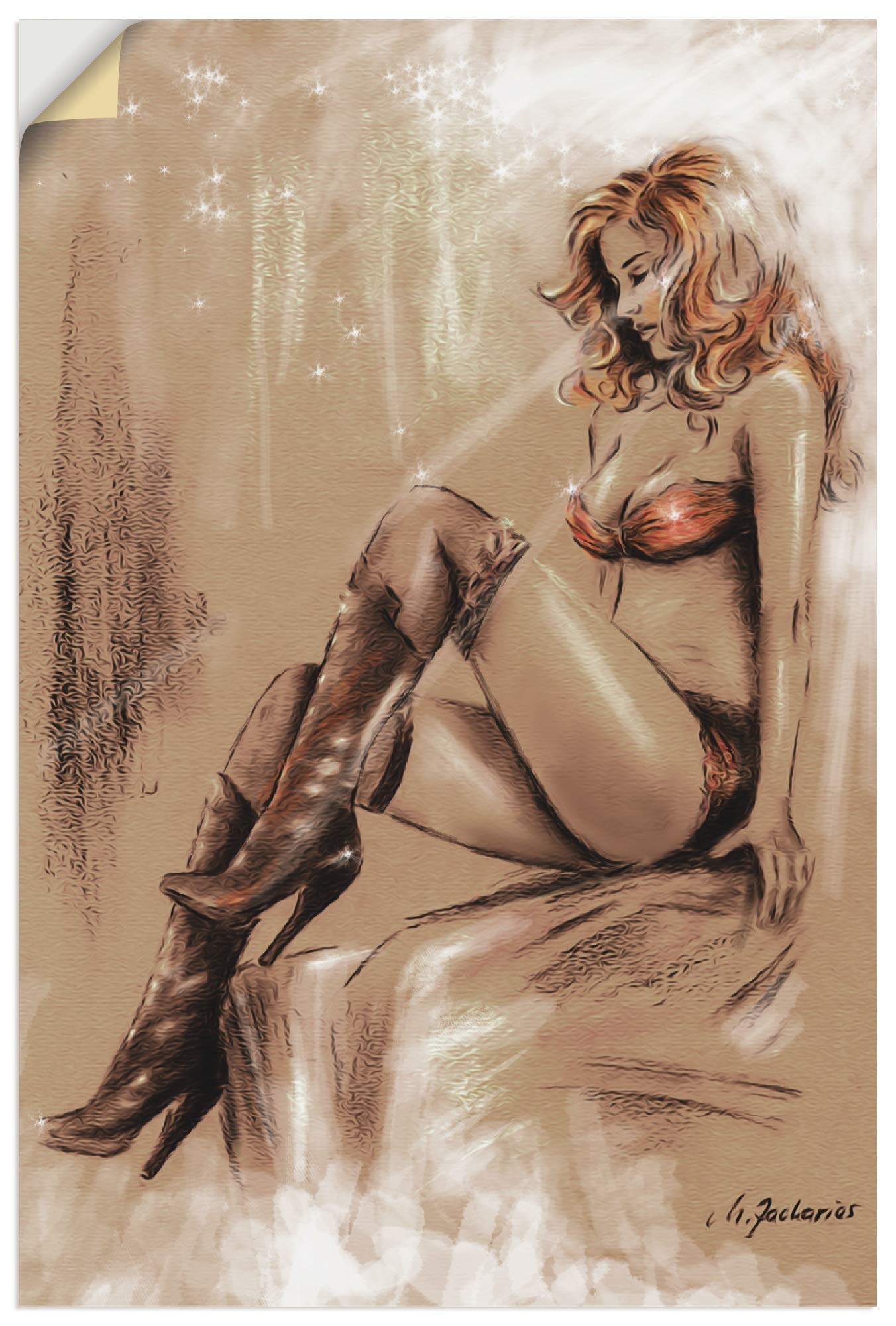 artland-wandaufkleber-u4vg-wandtattoo-sexy-domina-40x60-cm image 5