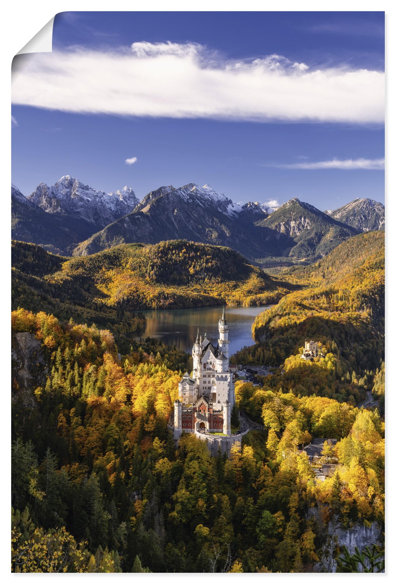 artland-kunstdrucke-neuschwanstein-poster-herbst image 1
