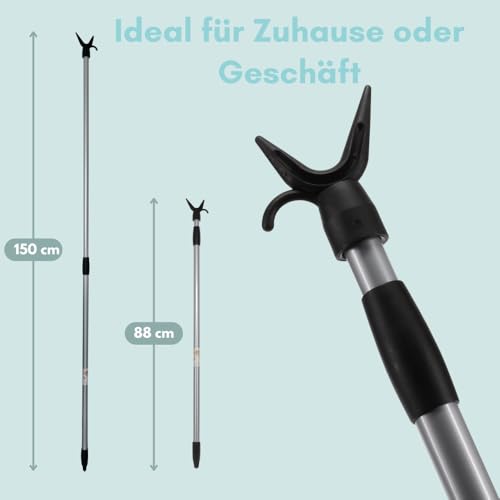 garpet-wohnen-teleskopstange-mit-haken-88-150-cm-metall-ausziehbar image 8
