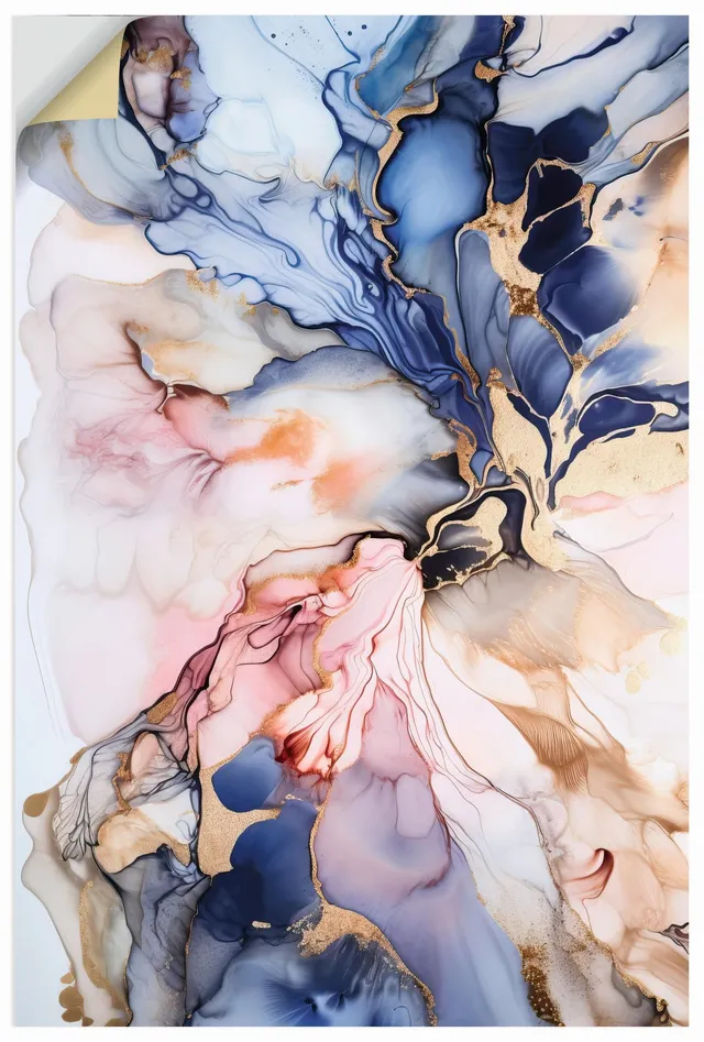 artland-wandaufkleber-liquid-marmor-wandtattoo-60x90-cm-matt image 1