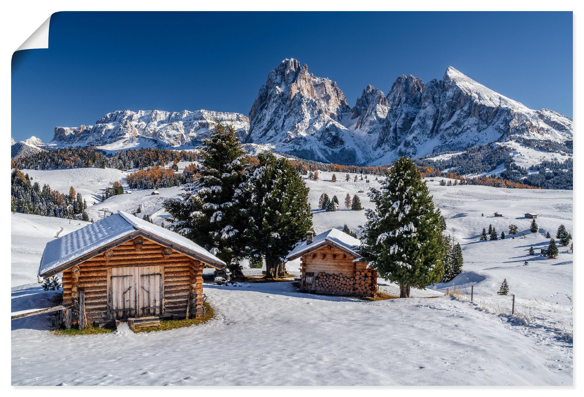 artland-kunstdrucke-poster-seiser-alm-30x20-cm-ungerahmt image 1