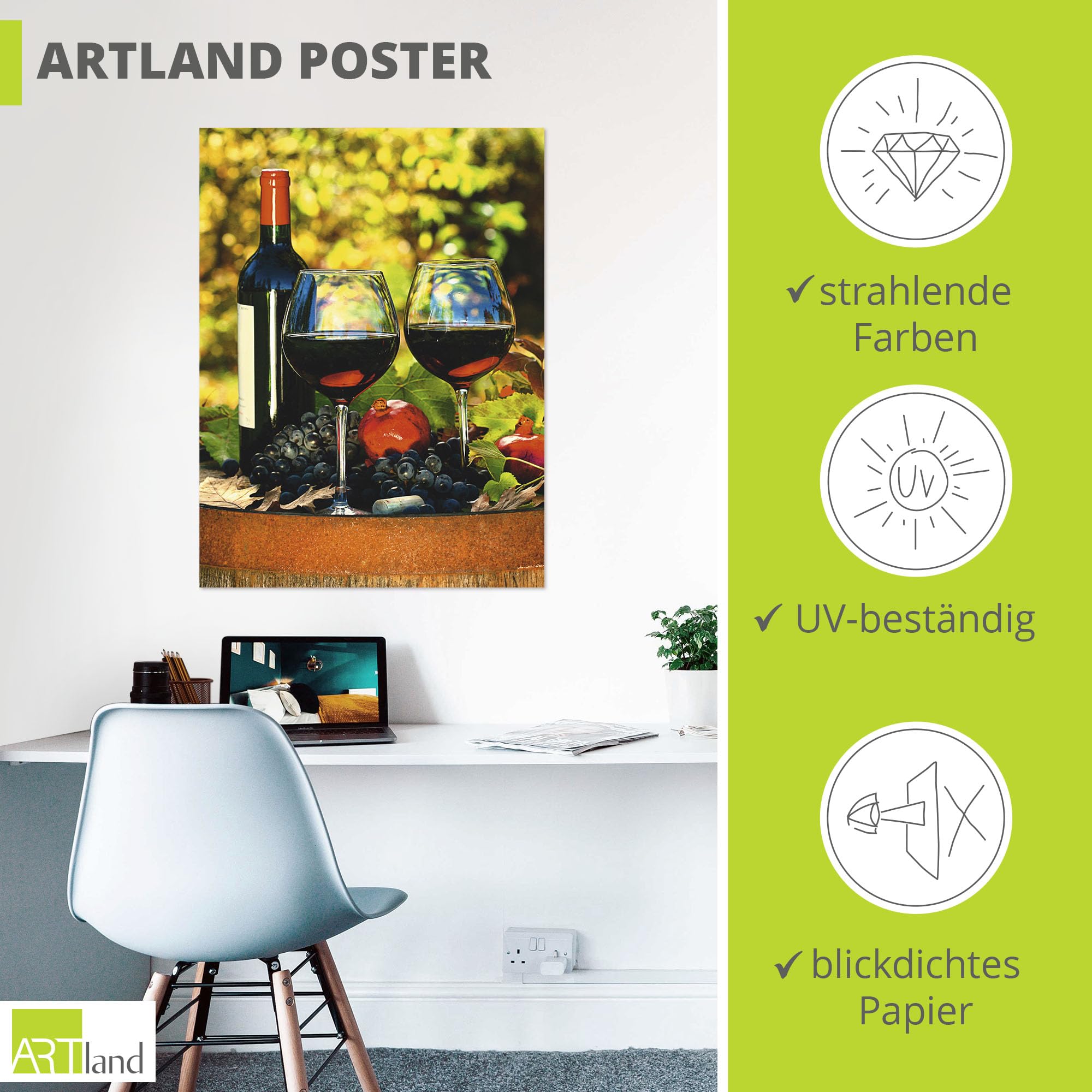 artland-kunstdrucke-poster-toskana-rotwein-60x80-ungerahmt image 3