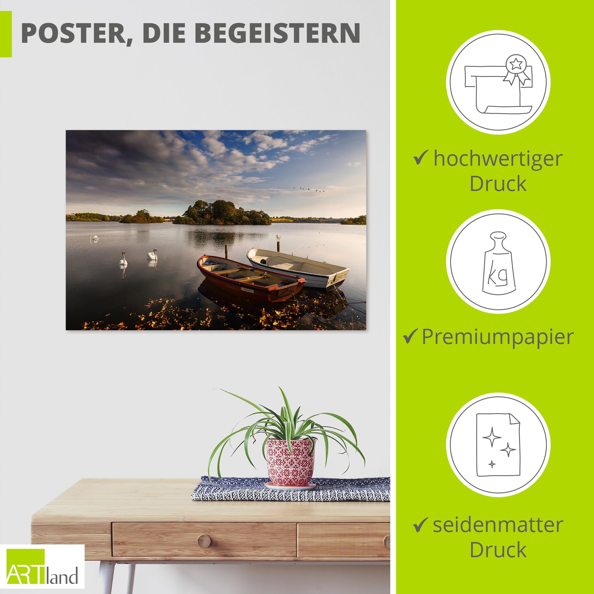 artland-kunstdrucke-see-boote-u5qt-poster-90x60-cm-ungerahmt image 2