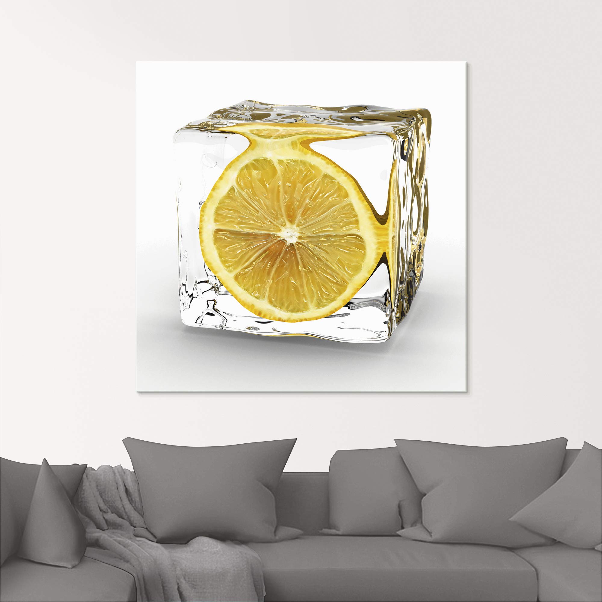 artland-glasbilder-zitrone-eisw-rfel-glasbild-20x20-k-che image 8