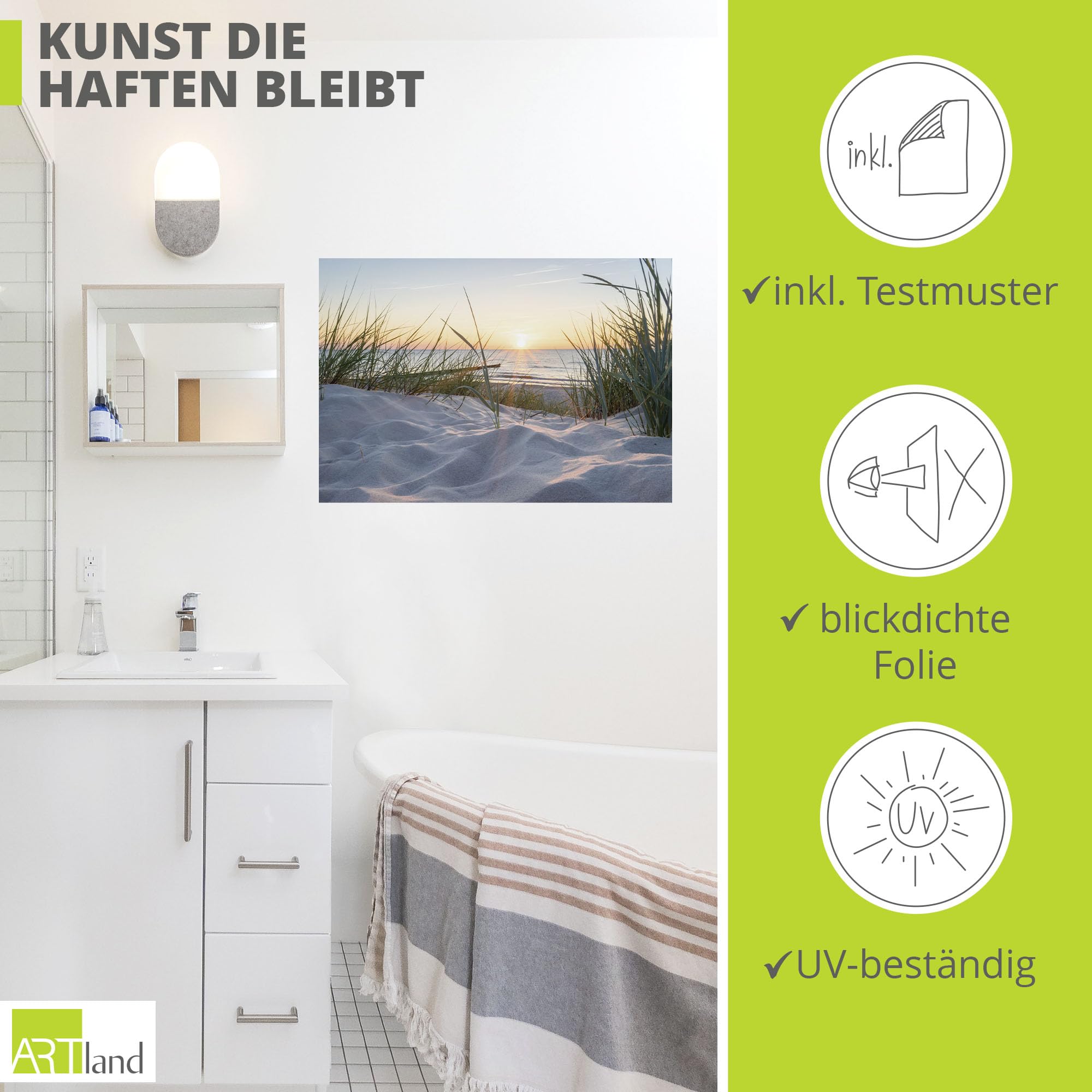 artland-wandaufkleber-strand-meer-selbstklebend-wandtattoo image 2