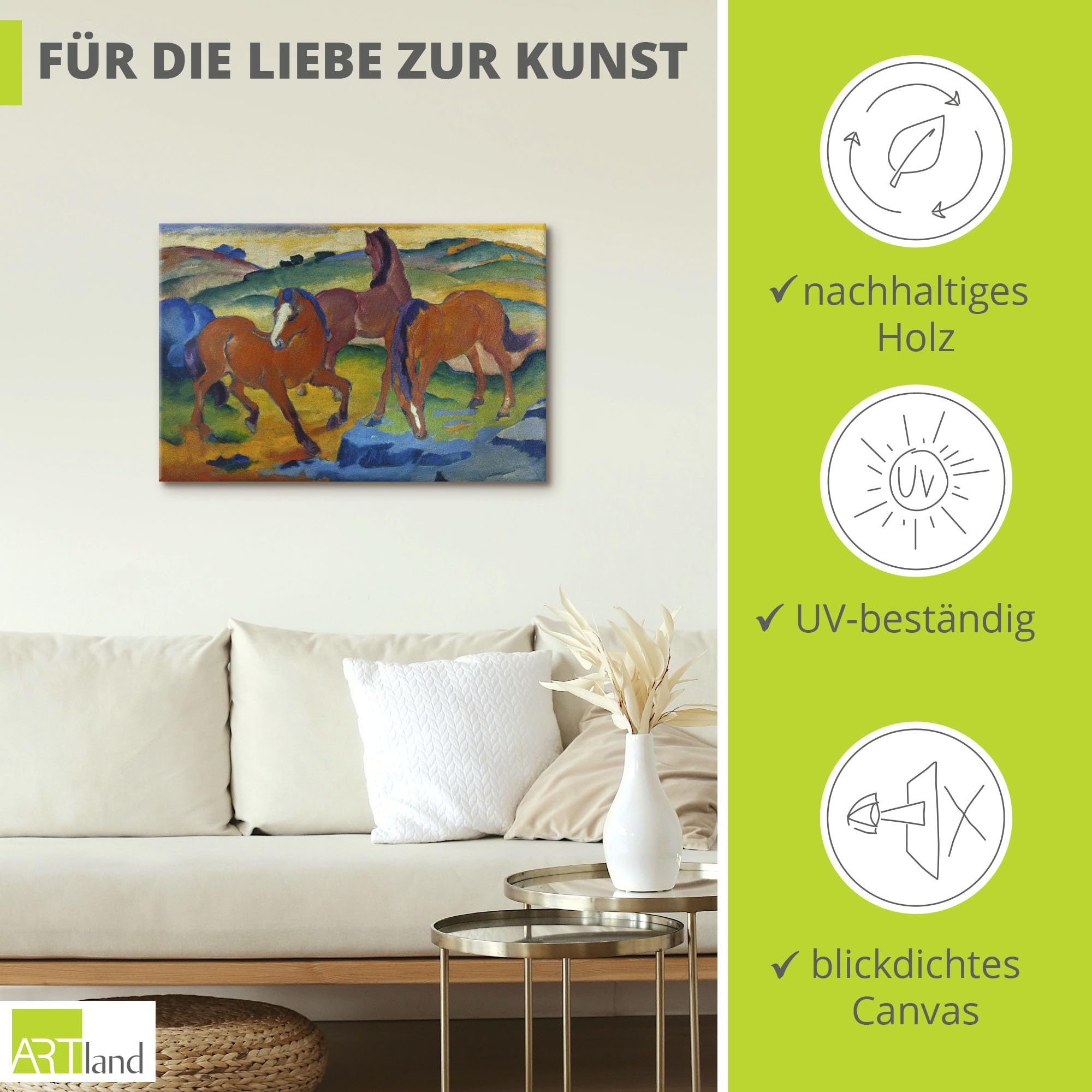 artland-leinwandbilder-rote-pferde-leinwandbild-60x40-cm image 2