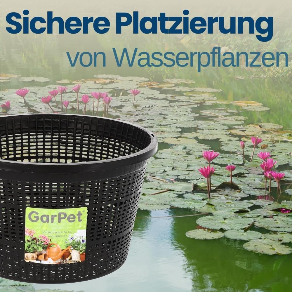 garpet-garten-pflanzkorb-teich-23x23-cm-wasserpflanzen-schwarz image 3