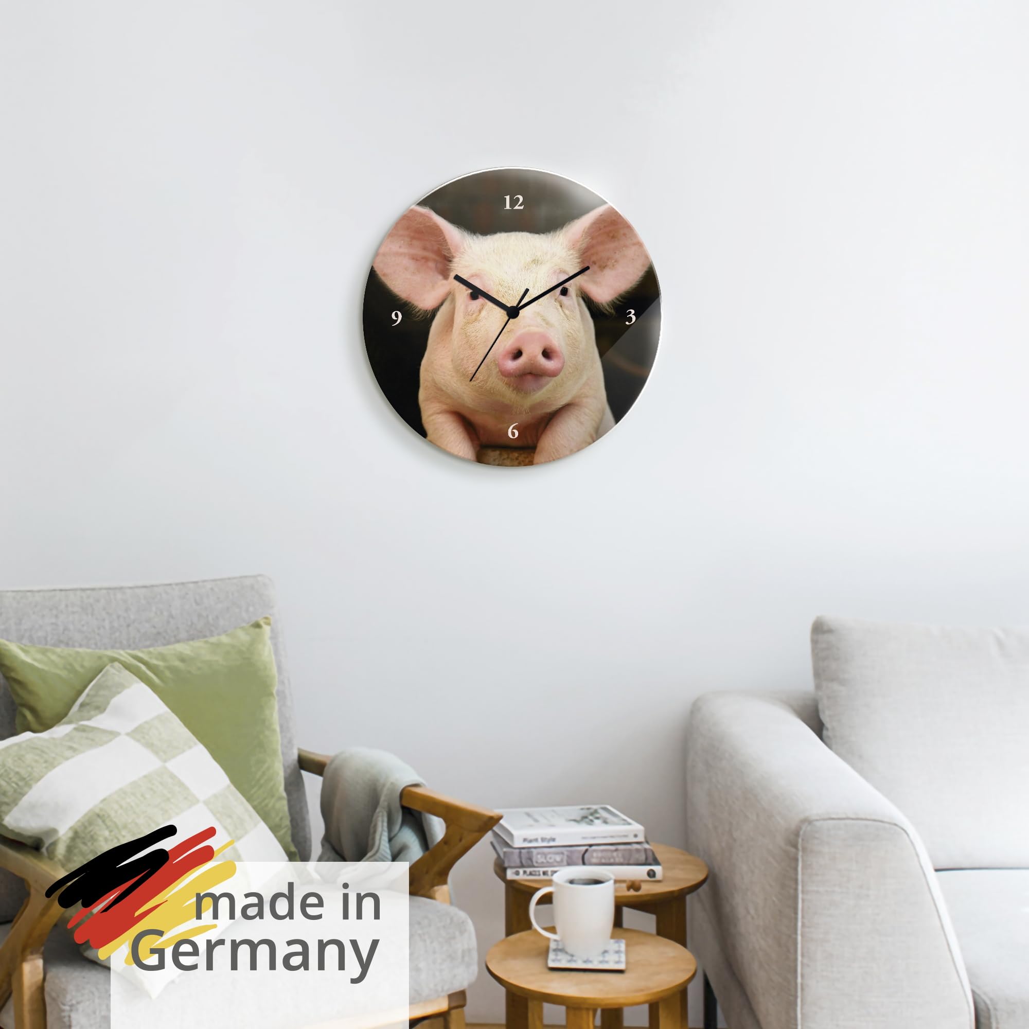 artland-wanduhren-t5xg-funkuhr-schwein-30-cm-lautlos-glas image 6