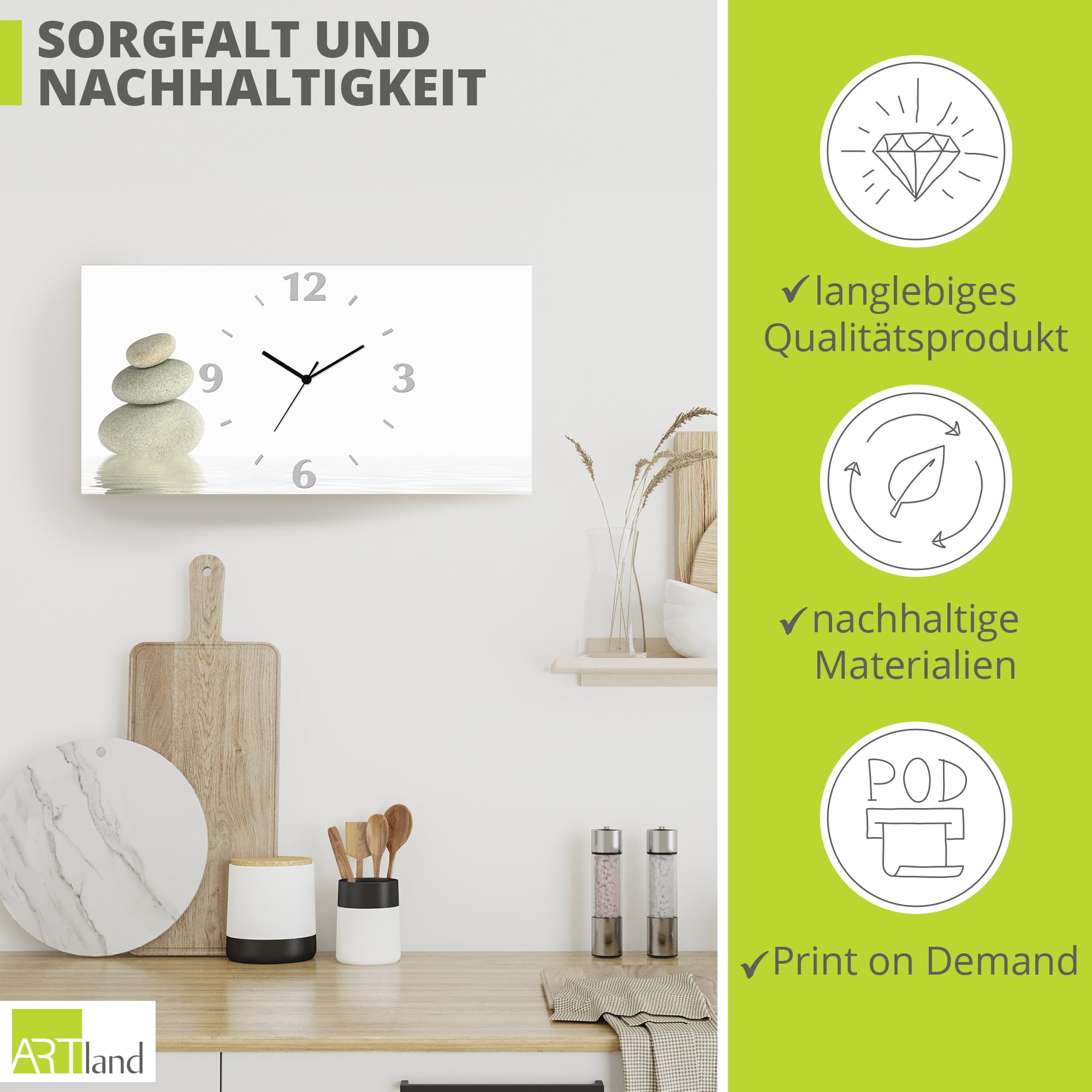 artland-wanduhren-zen-quarzuhr-50x25-cm-lautlos image 5