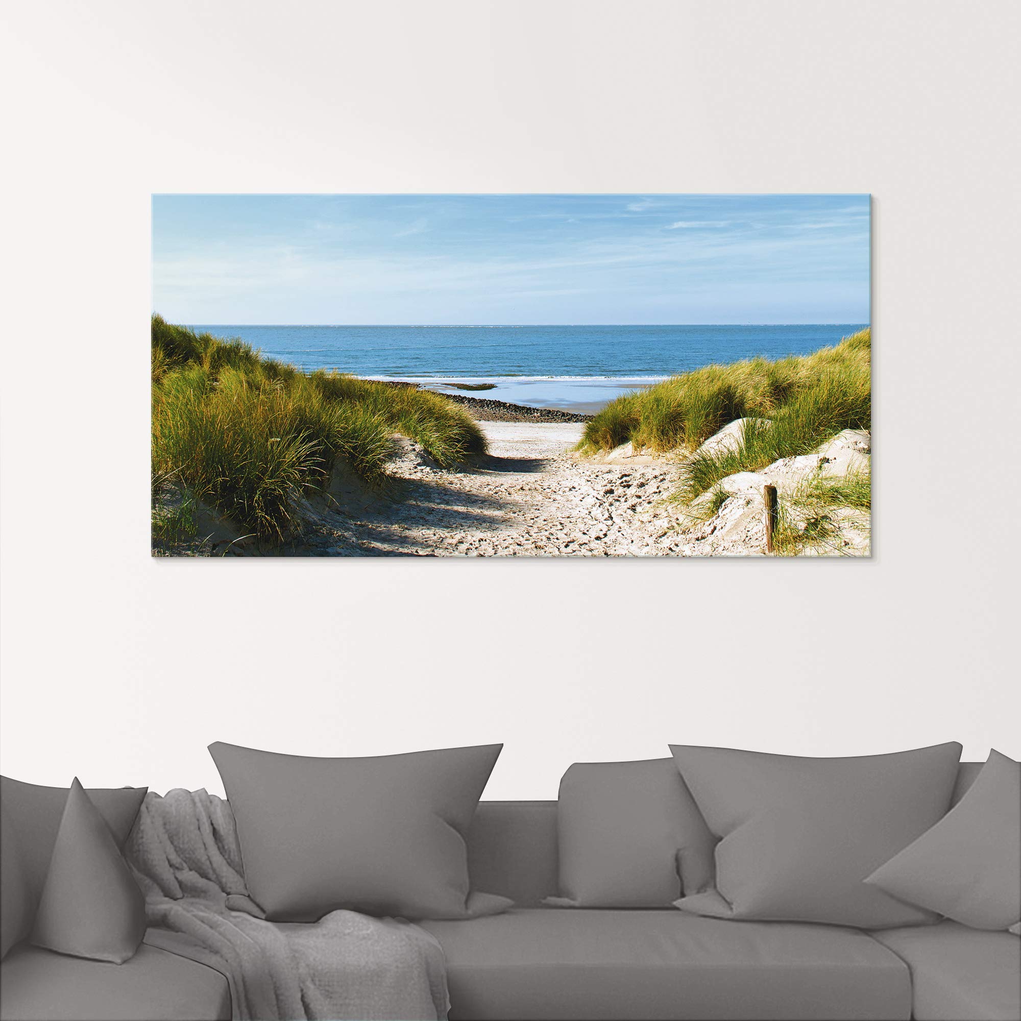 artland-glasbilder-strand-meer-30x60-hochformat-nordsee image 8