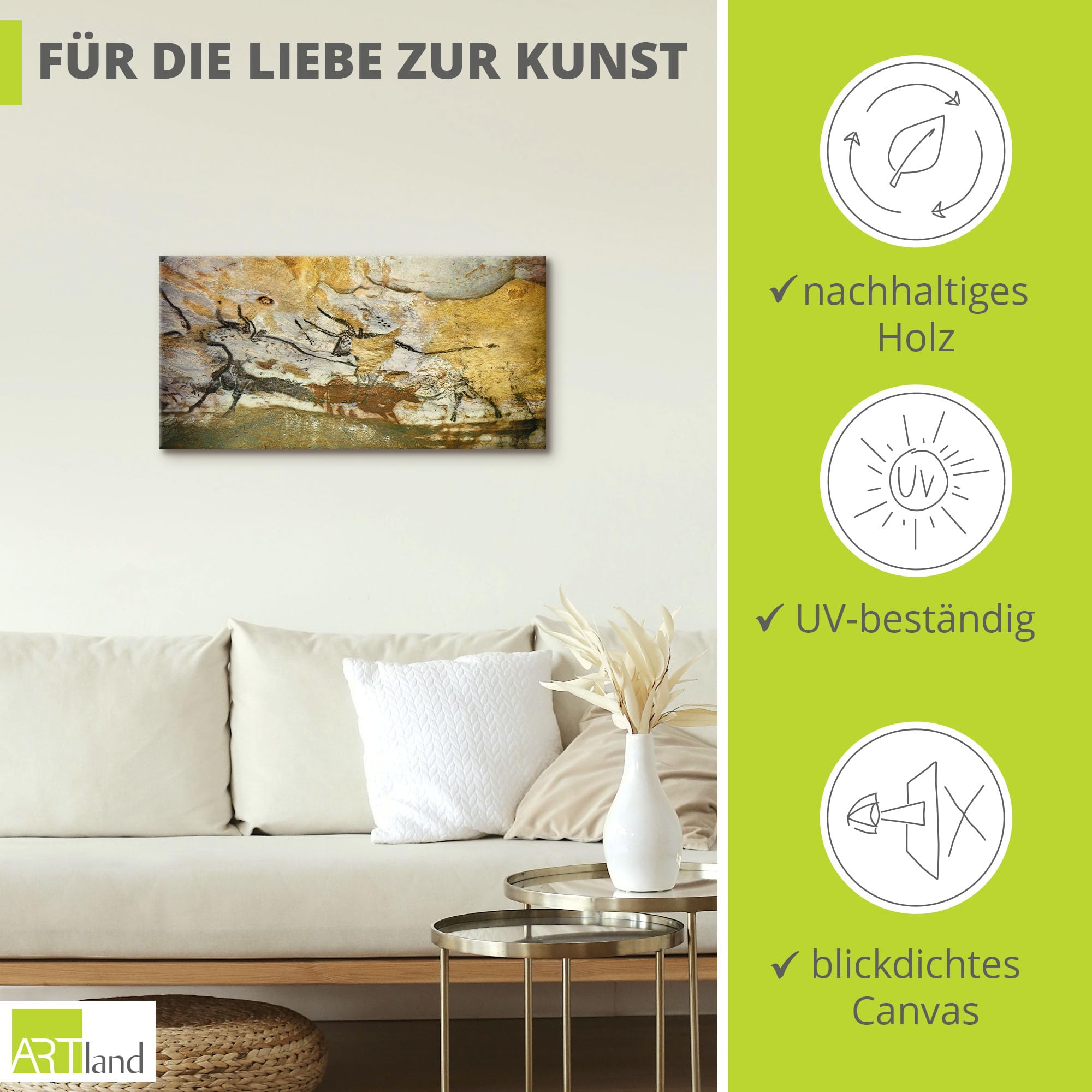 artland-leinwandbilder-wandbild-100x50-steinzeit-stier image 2