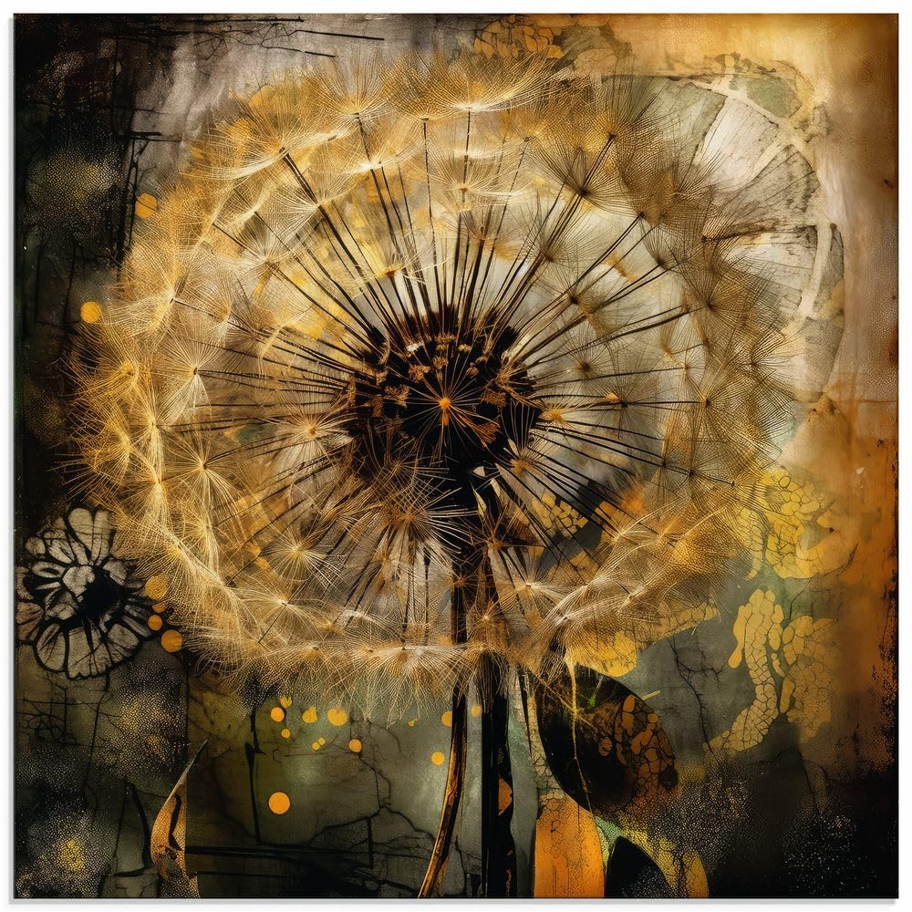 artland-glasbilder-pusteblume-glasbild-30x30-cm-blickdicht image 8