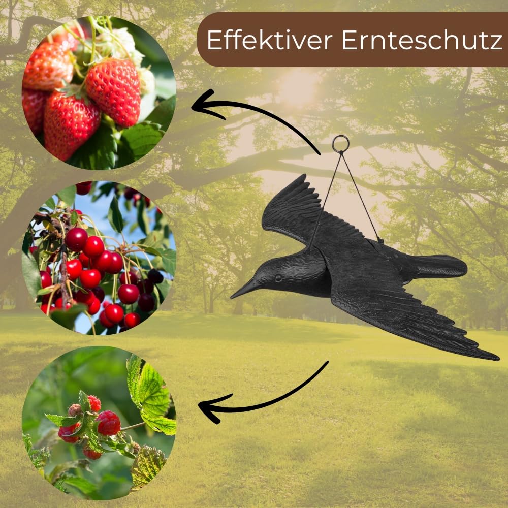 garpet-garten-taubenabwehr-rabe-2er-set-zum-aufh-ngen image 3