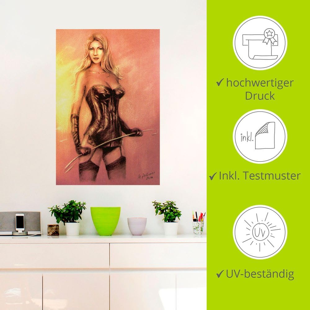 artland-wandaufkleber-u4vg-wandtattoo-sexy-domina-40x60-cm image 2