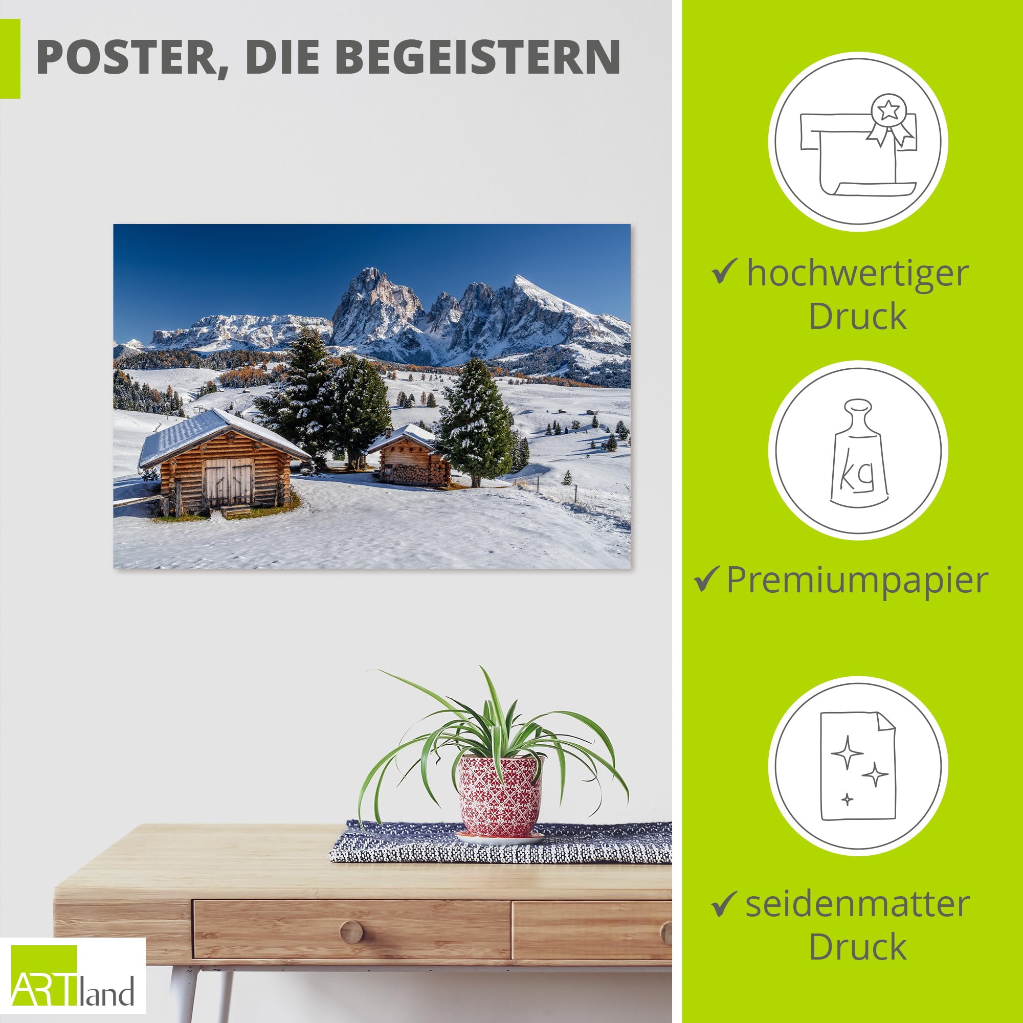 artland-kunstdrucke-poster-seiser-alm-30x20-cm-ungerahmt image 2