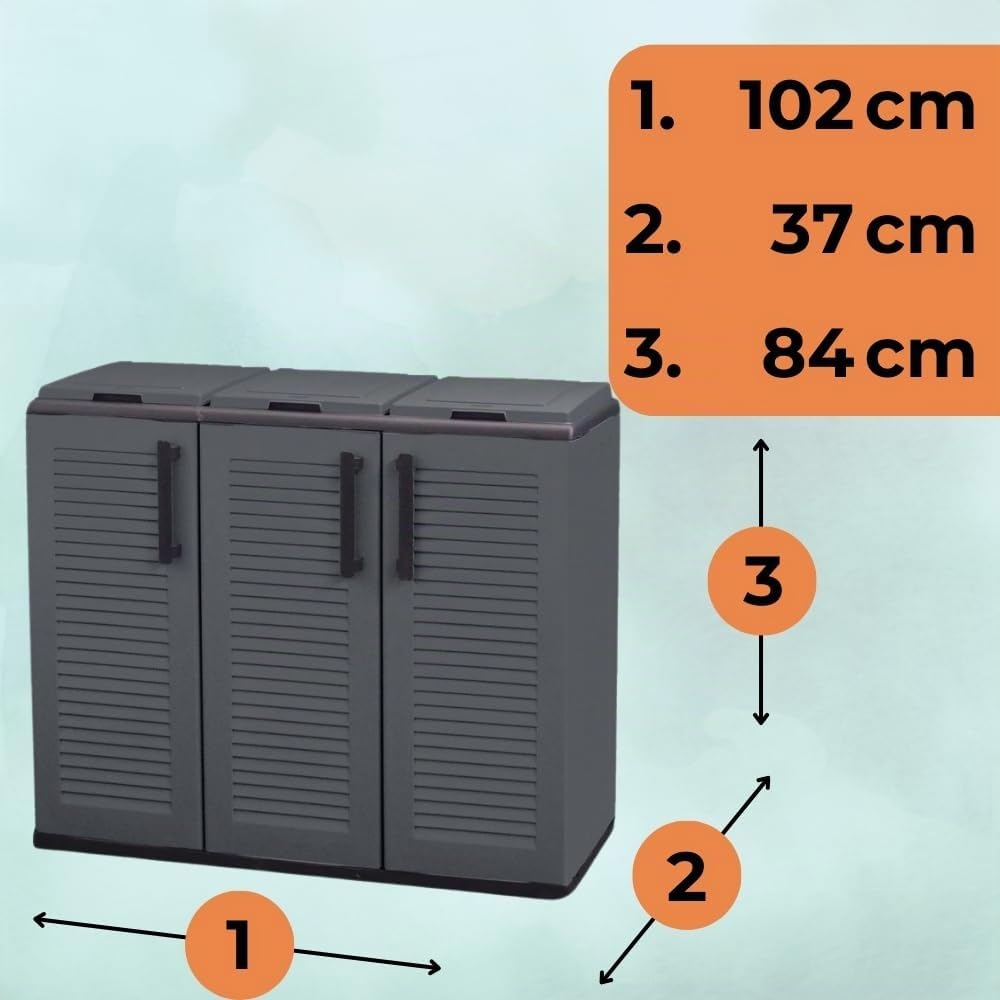 garpet-garten-m-lltrennsystem-3fach-m-llbox-110l-mit-deckel image 2