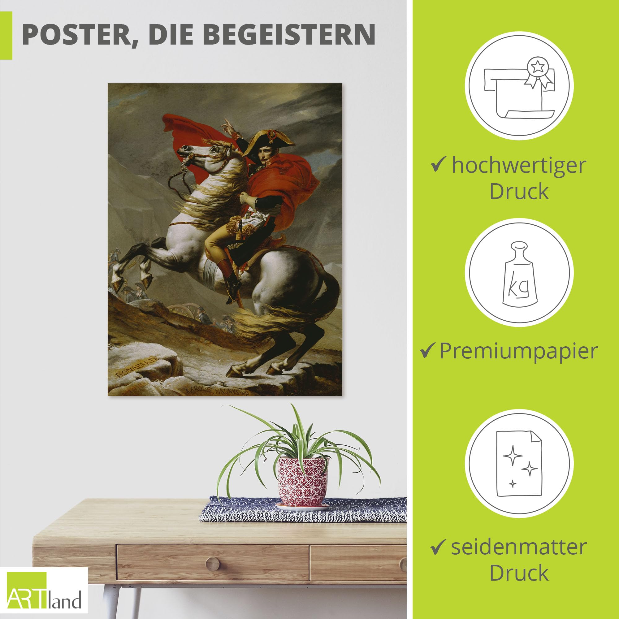 artland-kunstdrucke-napoleon-alpen-poster-jacques-louis-david image 2